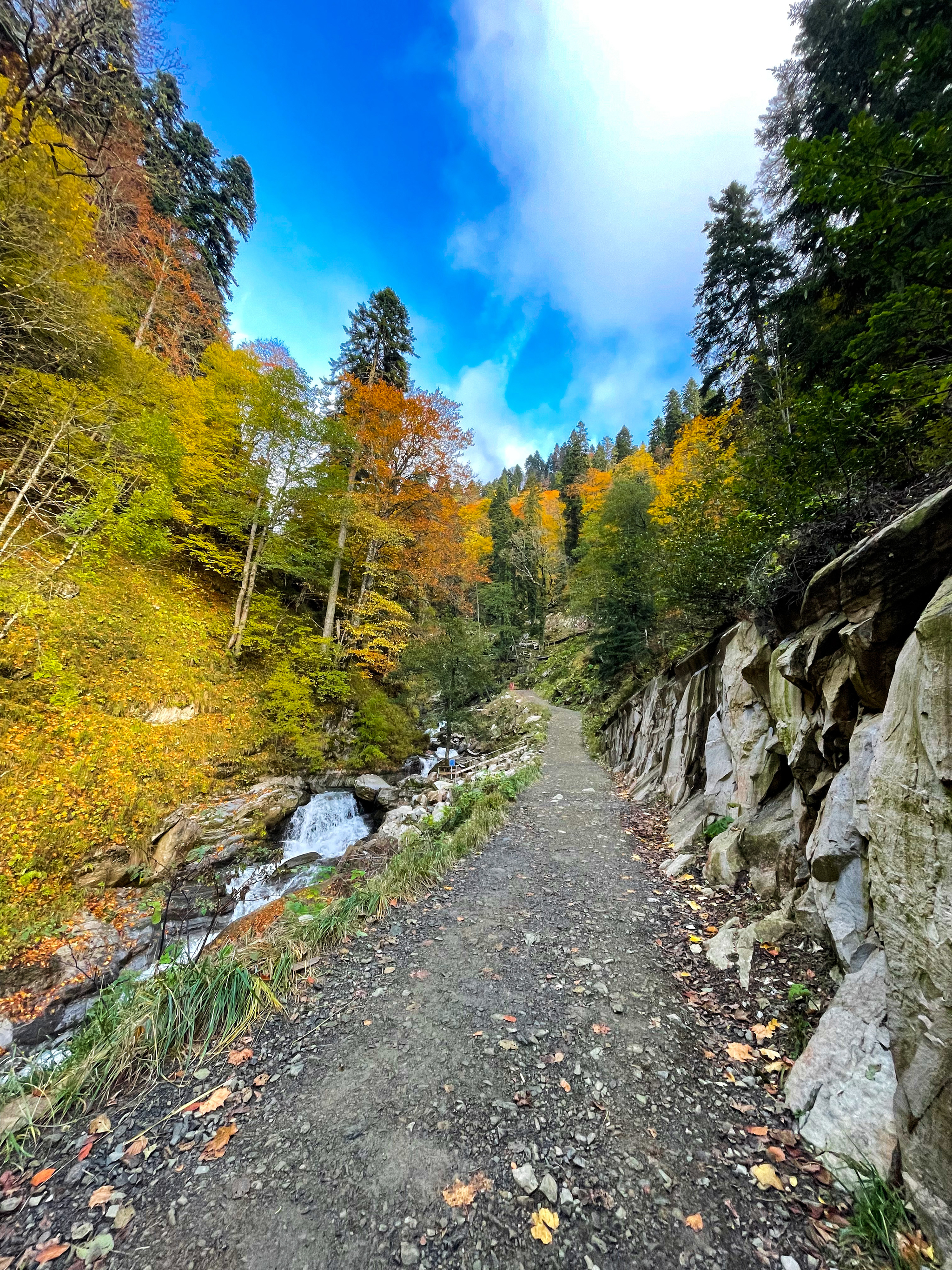 Valley of the Falls - My, Nature, Mobile photography, Krasnaya Polyana, Longpost