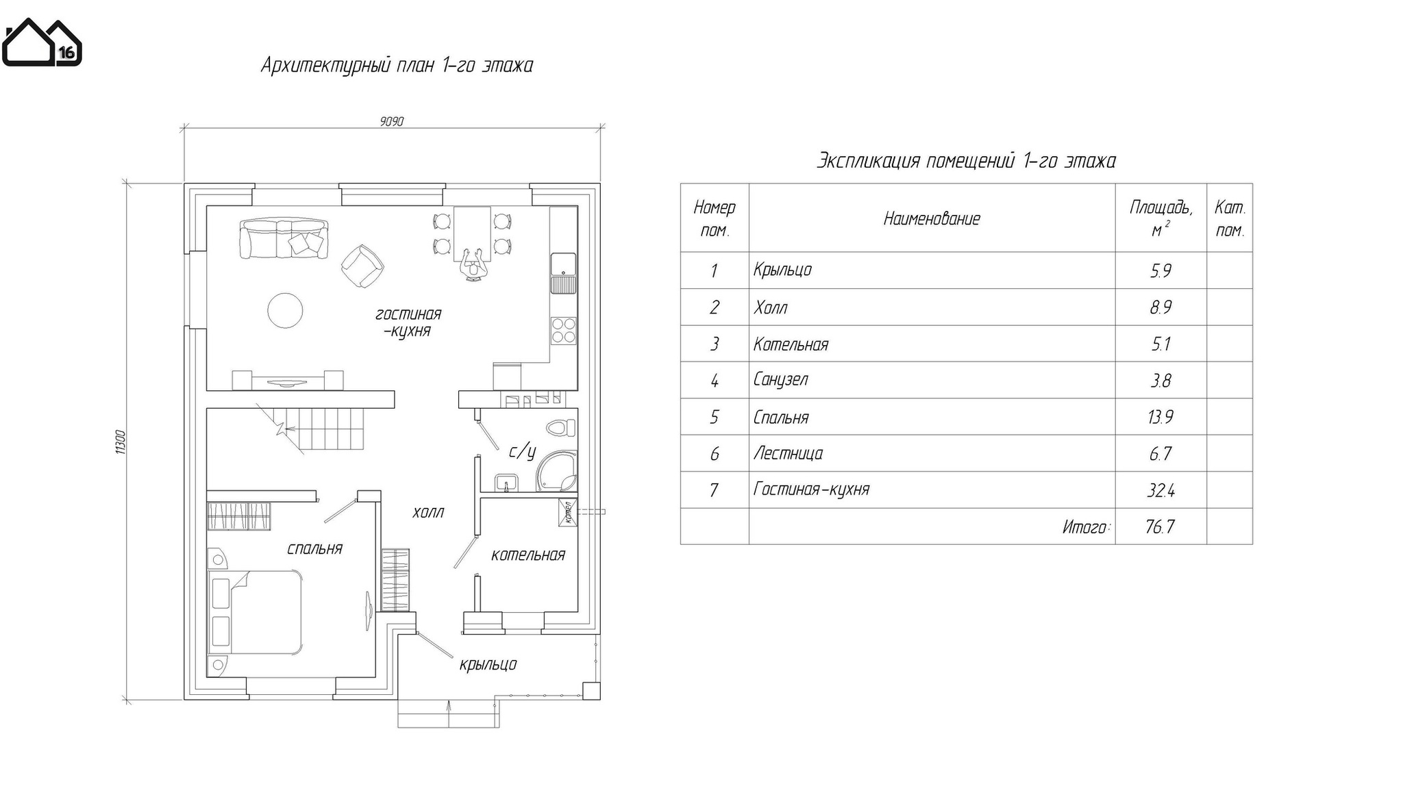 Two-storey house with an area of ??149 sq.m. - with wardrobe on the second floor - My, Construction, Building, Interior, Longpost