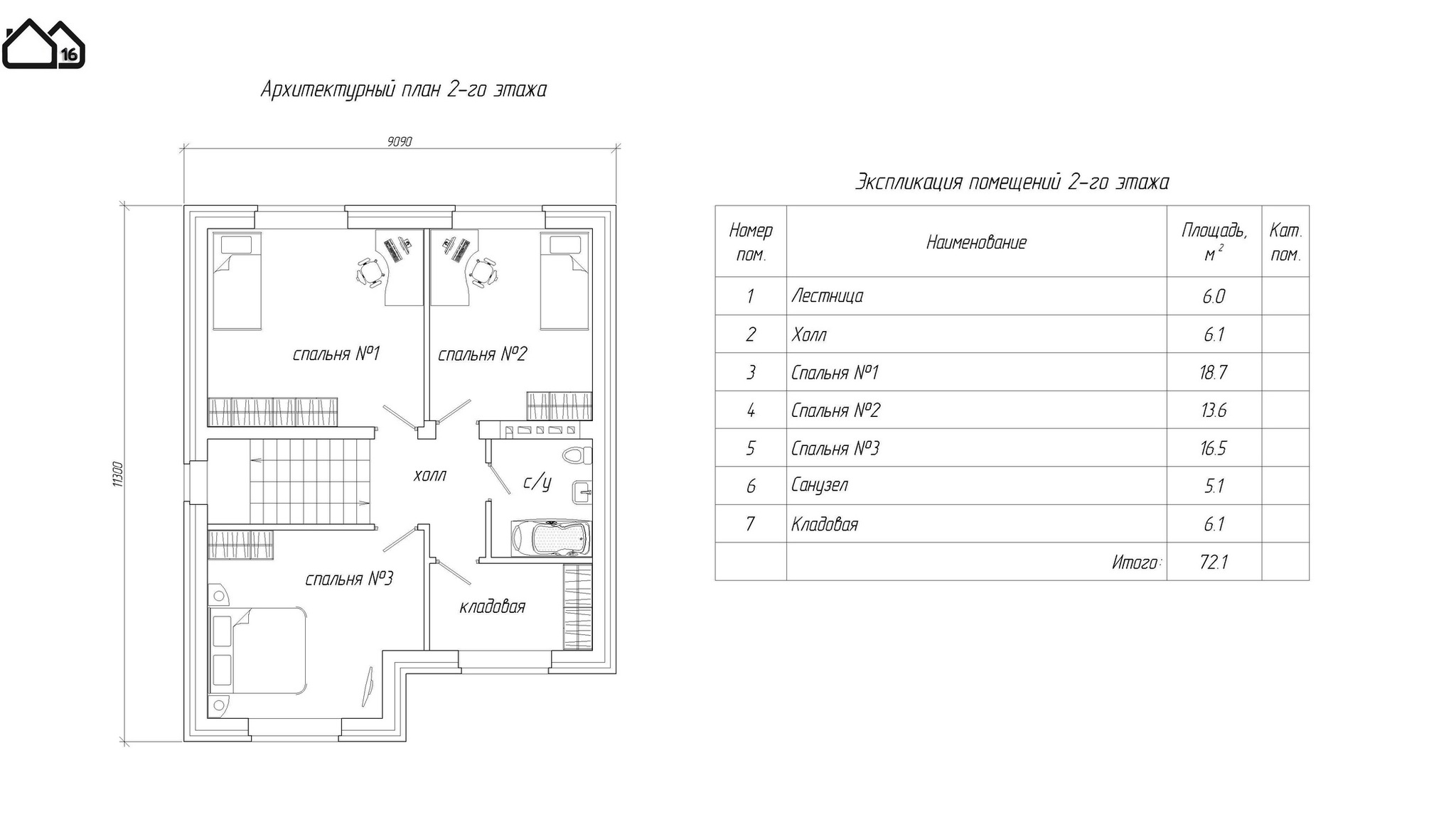 Two-storey house with an area of ??149 sq.m. - with wardrobe on the second floor - My, Construction, Building, Interior, Longpost