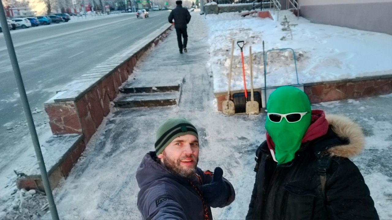 Response to the post “Together with Chistoman, they cleared the sidewalk” - My, Chelyabinsk, Sidewalk, Snow removal, Chistoman, Video, Youtube, Longpost, Reply to post
