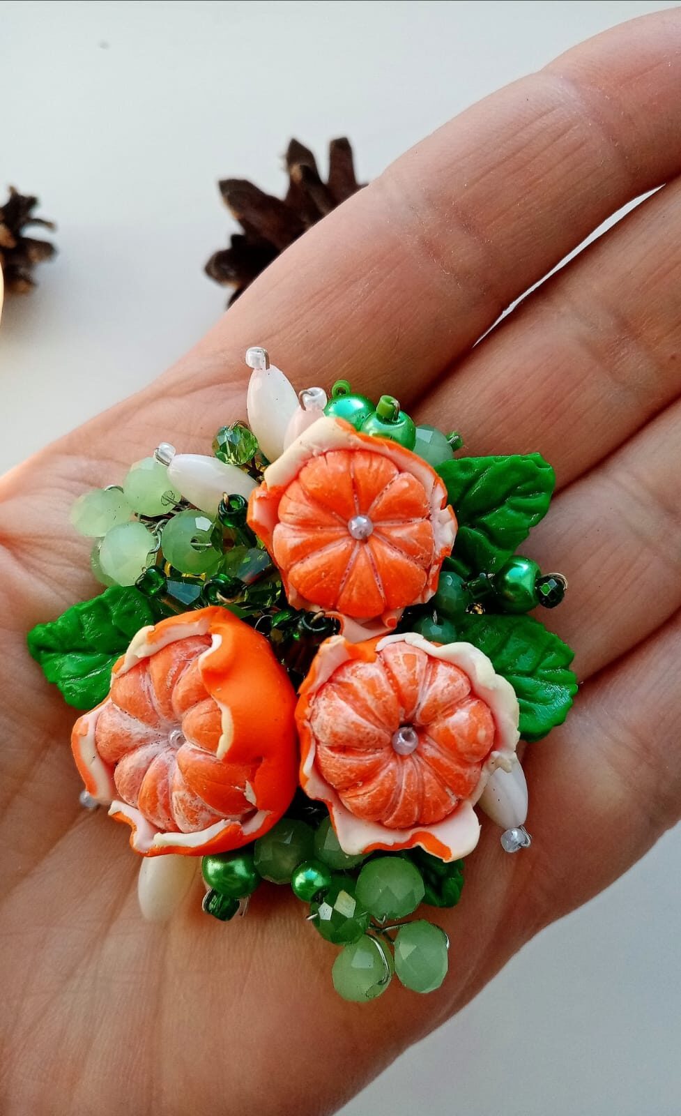 To set the mood - My, Brooch, New Year, Handmade, Good mood