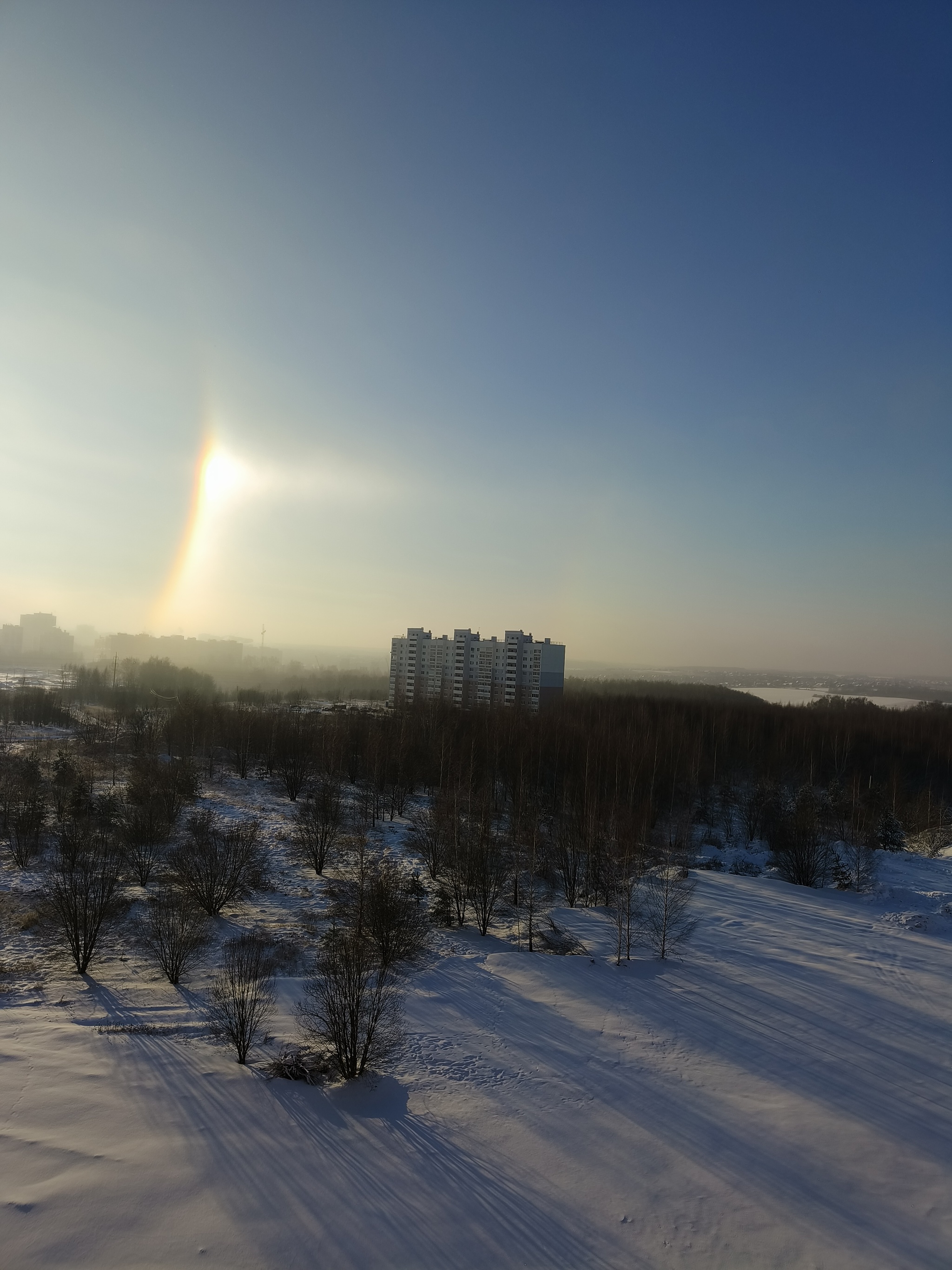 winter rainbow - My, The photo, Winter, Longpost