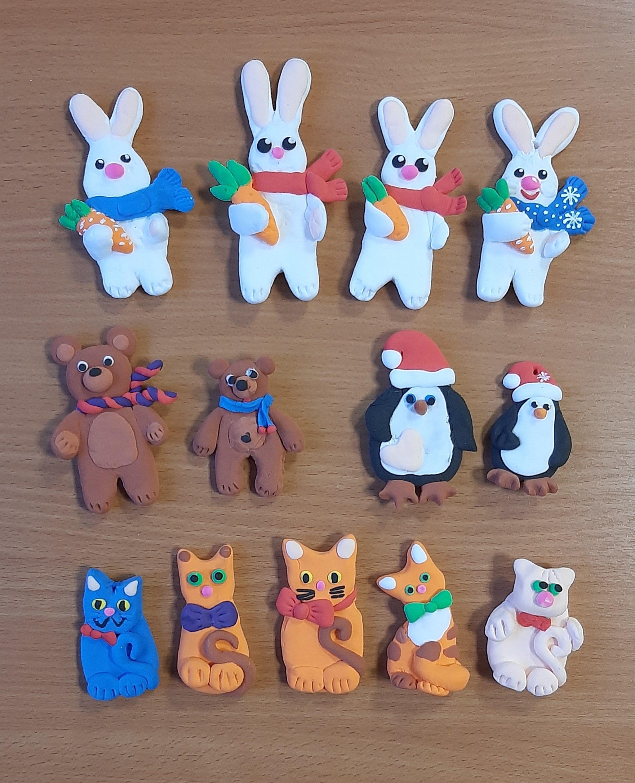 Lighter than down - My, Handmade, Decor, Лепка, Plasticine, Animals