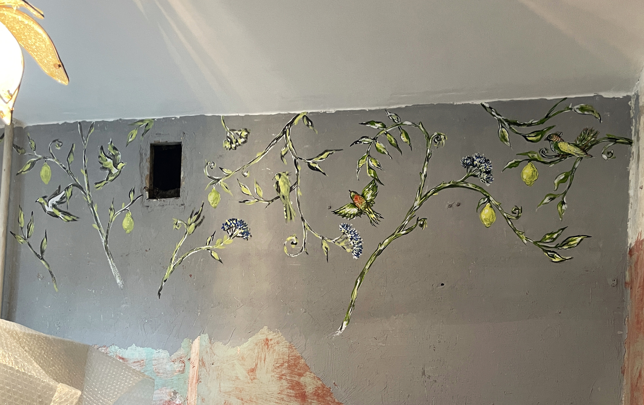 DIY repair and sudden wall painting, my experience - My, Repair, With your own hands, Wall painting, Longpost, Needlework with process