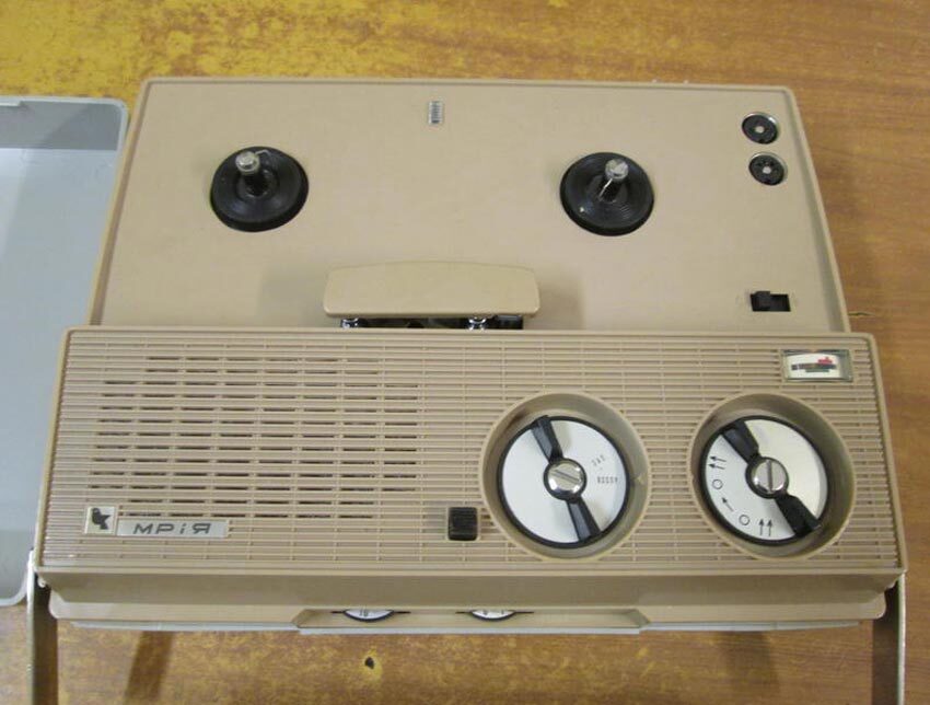 Portable reel-to-reel tape recorder Mriya, 1967 - Nostalgia, Retro, Past, Made in USSR, Electronics