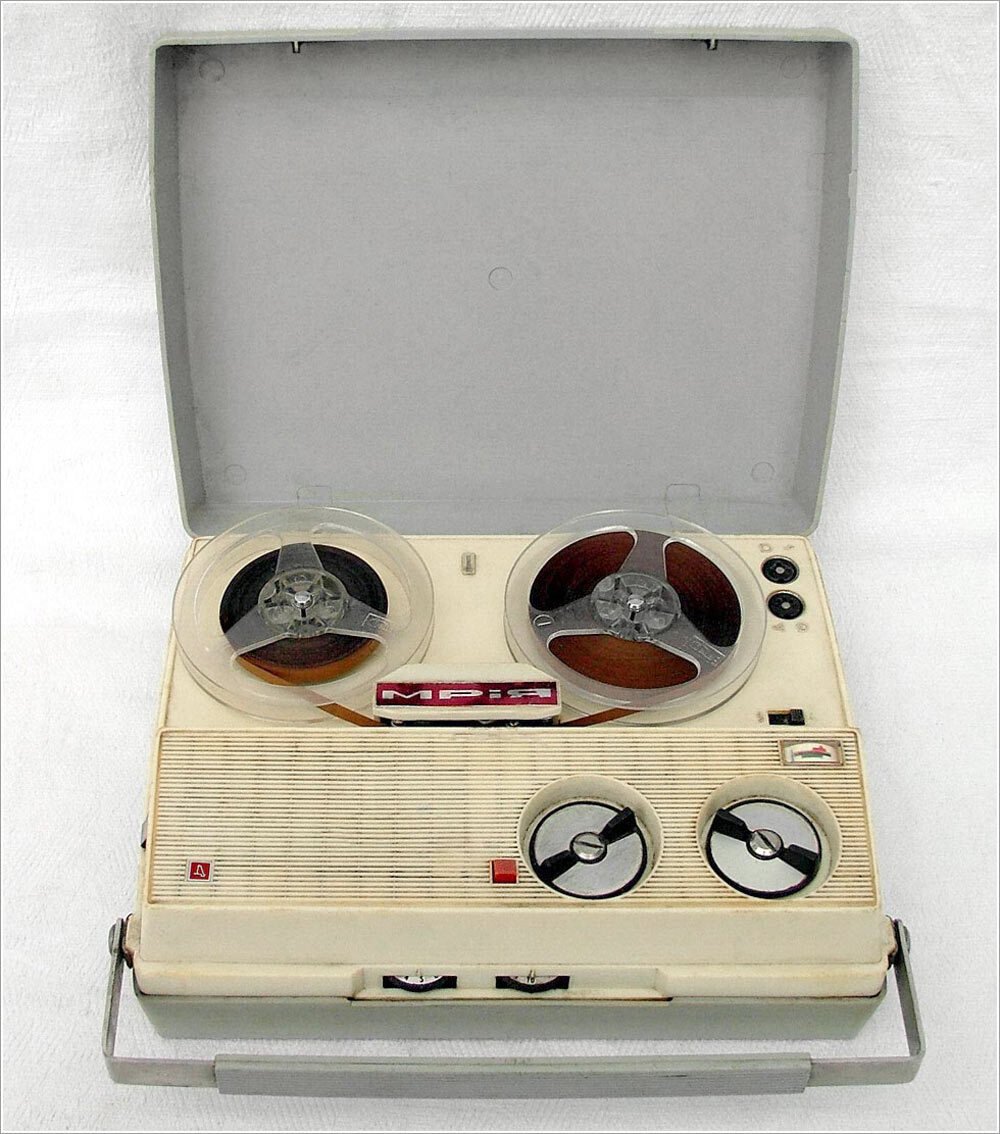 Portable reel-to-reel tape recorder Mriya, 1967 - Nostalgia, Retro, Past, Made in USSR, Electronics