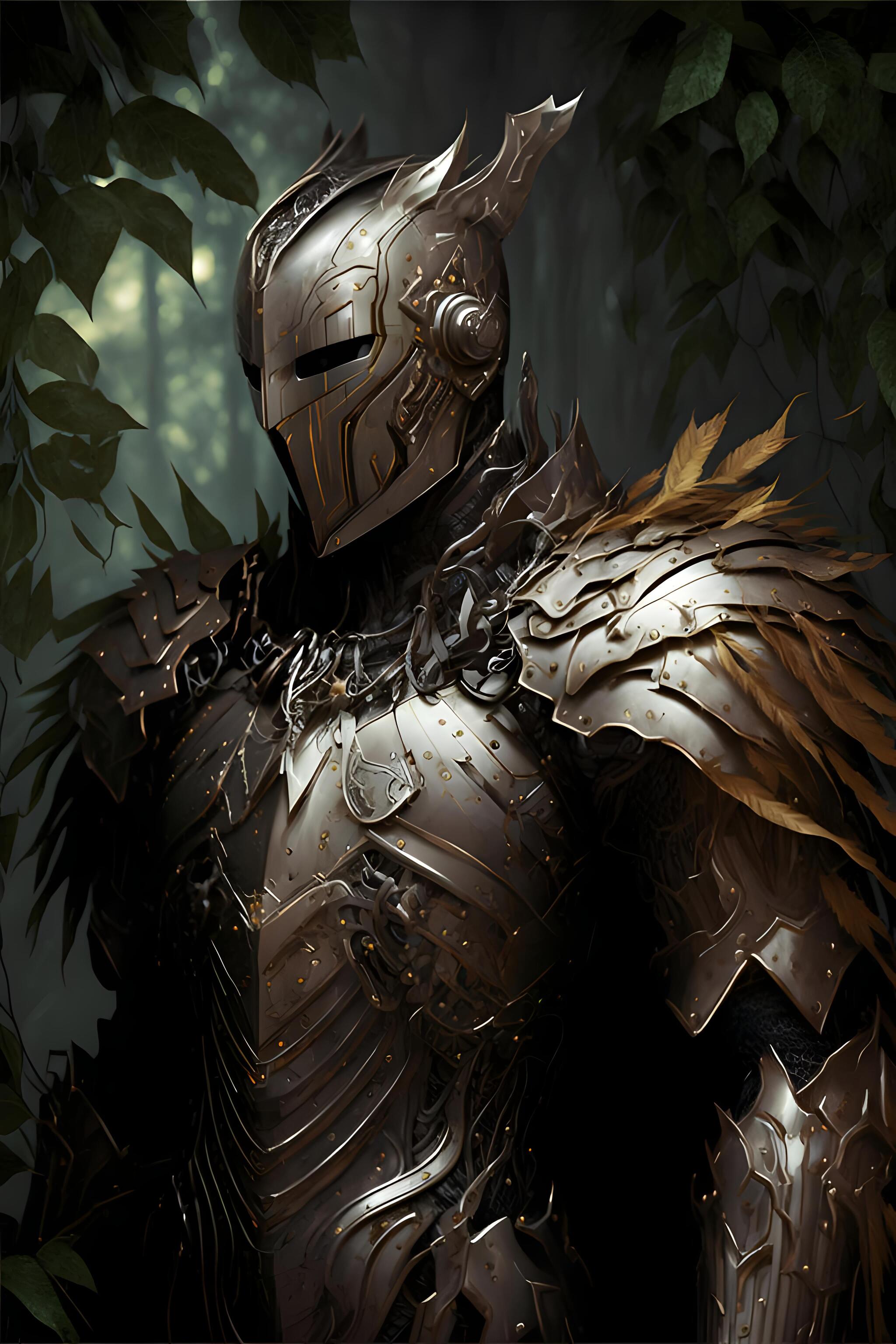 Reply to the post “Midjourney v4: A selection of fantasy knights. Part 3 - Нейронные сети, Midjourney, Fantasy, Computer graphics, Knights, Longpost, Digital drawing, Reply to post, Armor