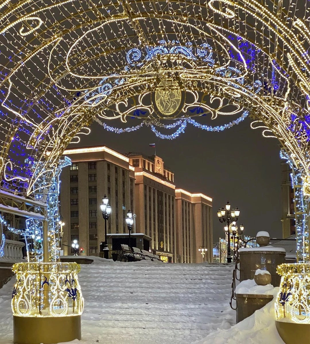 Москва новогодняя | Пикабу