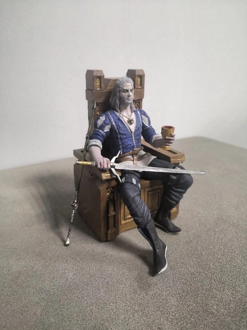 Geralt of Rivia - My, 3D печать, 3D printer, Figurines, Longpost