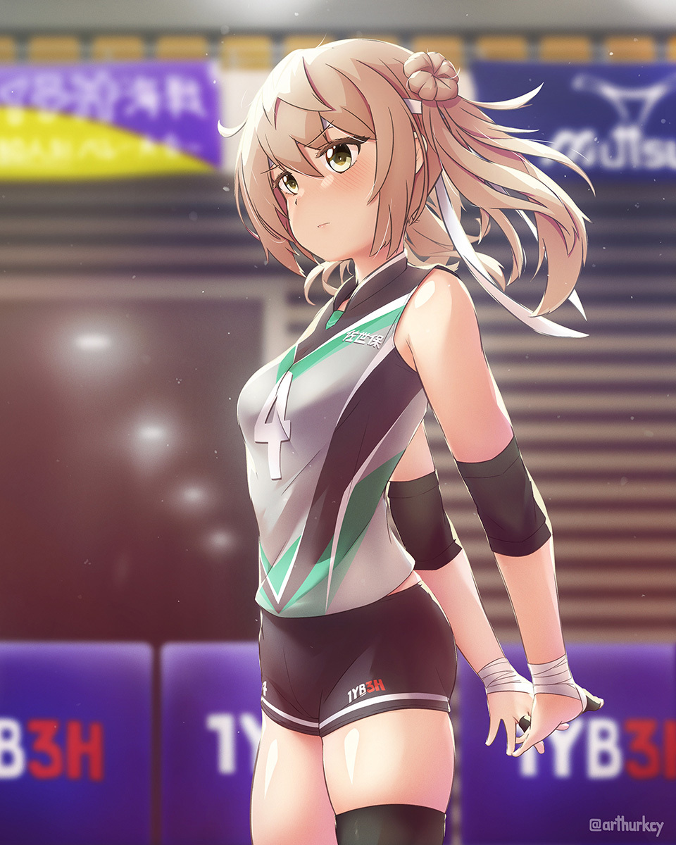 Miticio volleyball player - Kantai collection, Michishio, Anime art, Anime, Games, Volleyball