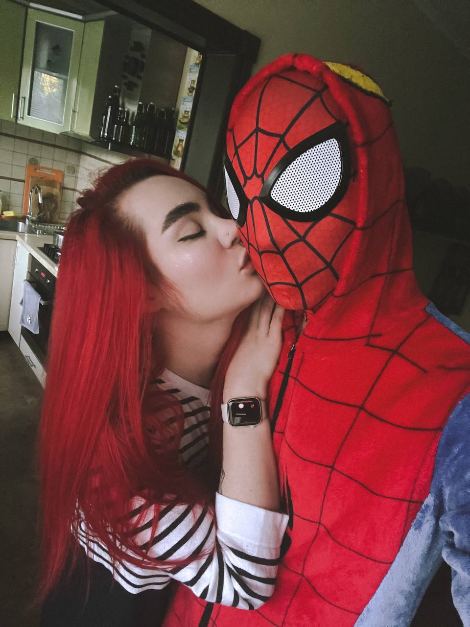 Spiderman and Mary Jane cosplay - My, Spiderman, Spider-Man: Noir, Marvel, Cosplay, Marvelousga, Captain Marvel, Superheroes, Mary Jane, Mj, Red hair, Longpost