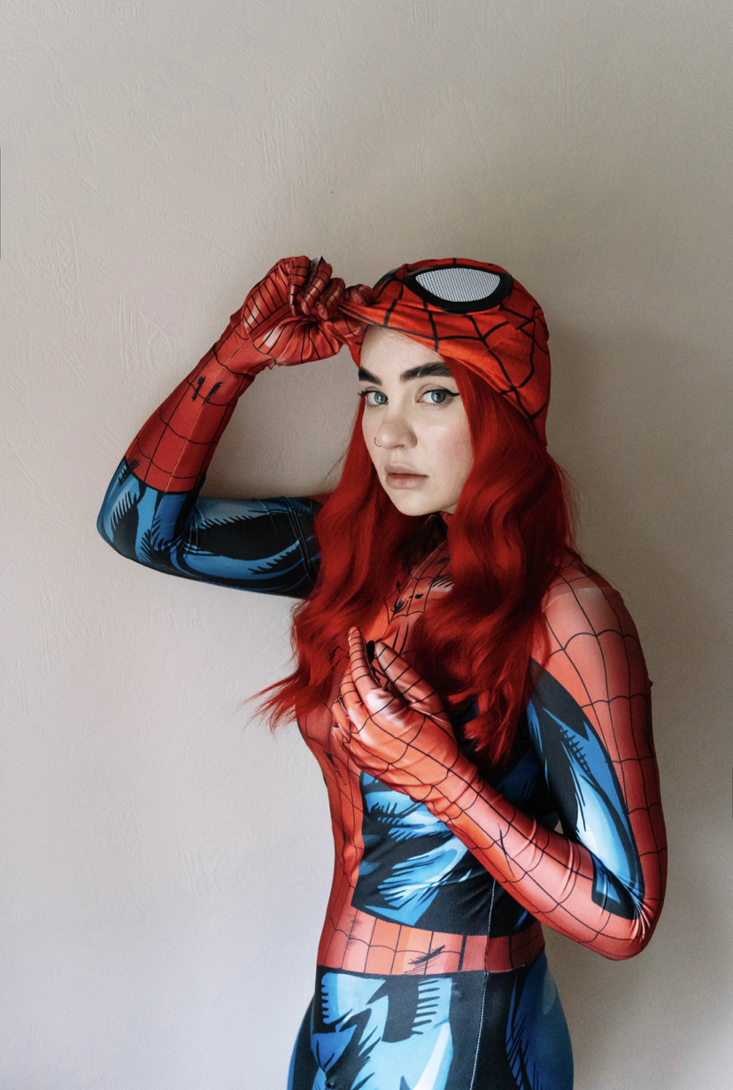 Spiderman and Mary Jane cosplay - My, Spiderman, Spider-Man: Noir, Marvel, Cosplay, Marvelousga, Captain Marvel, Superheroes, Mary Jane, Mj, Red hair, Longpost