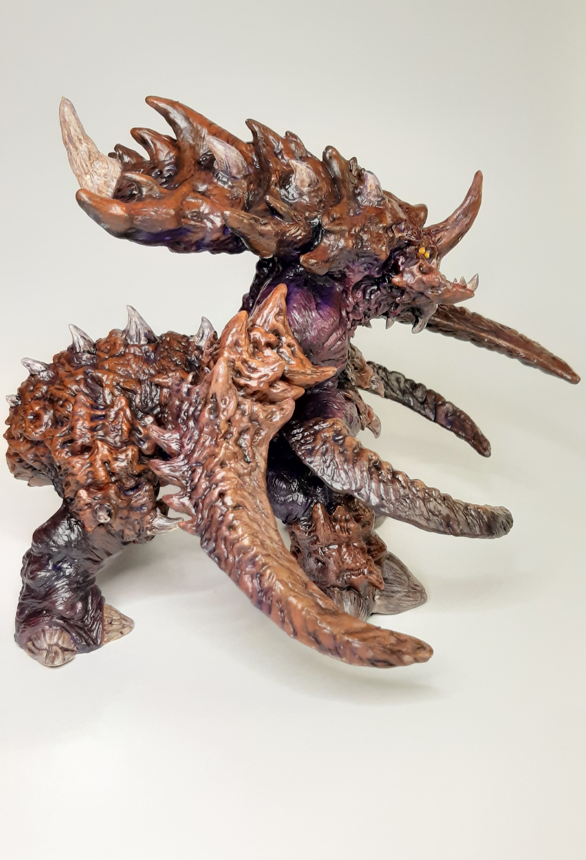 Polymer clay ultralisk - My, Лепка, Polymer clay, Needlework with process, Zerg, Ultralisk, Starcraft, Figurines, Longpost