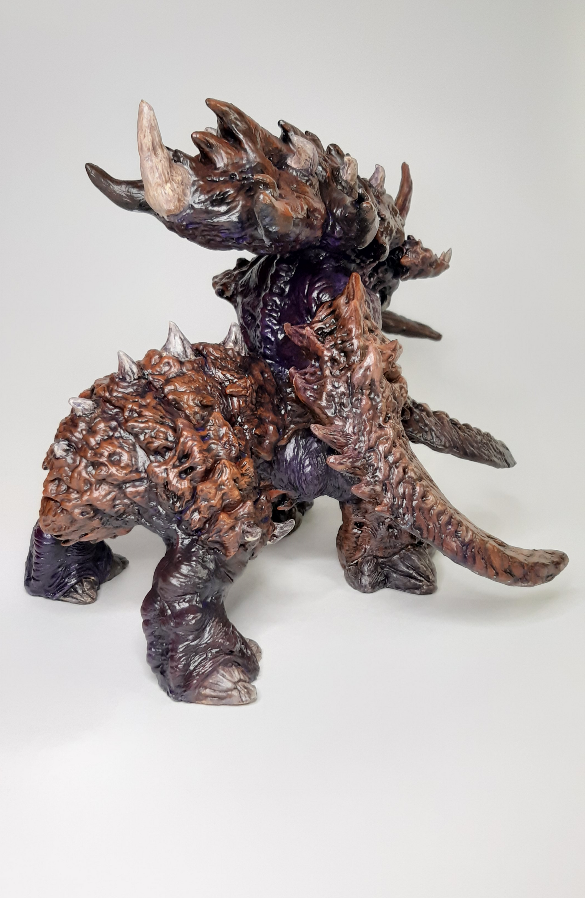 Polymer clay ultralisk - My, Лепка, Polymer clay, Needlework with process, Zerg, Ultralisk, Starcraft, Figurines, Longpost