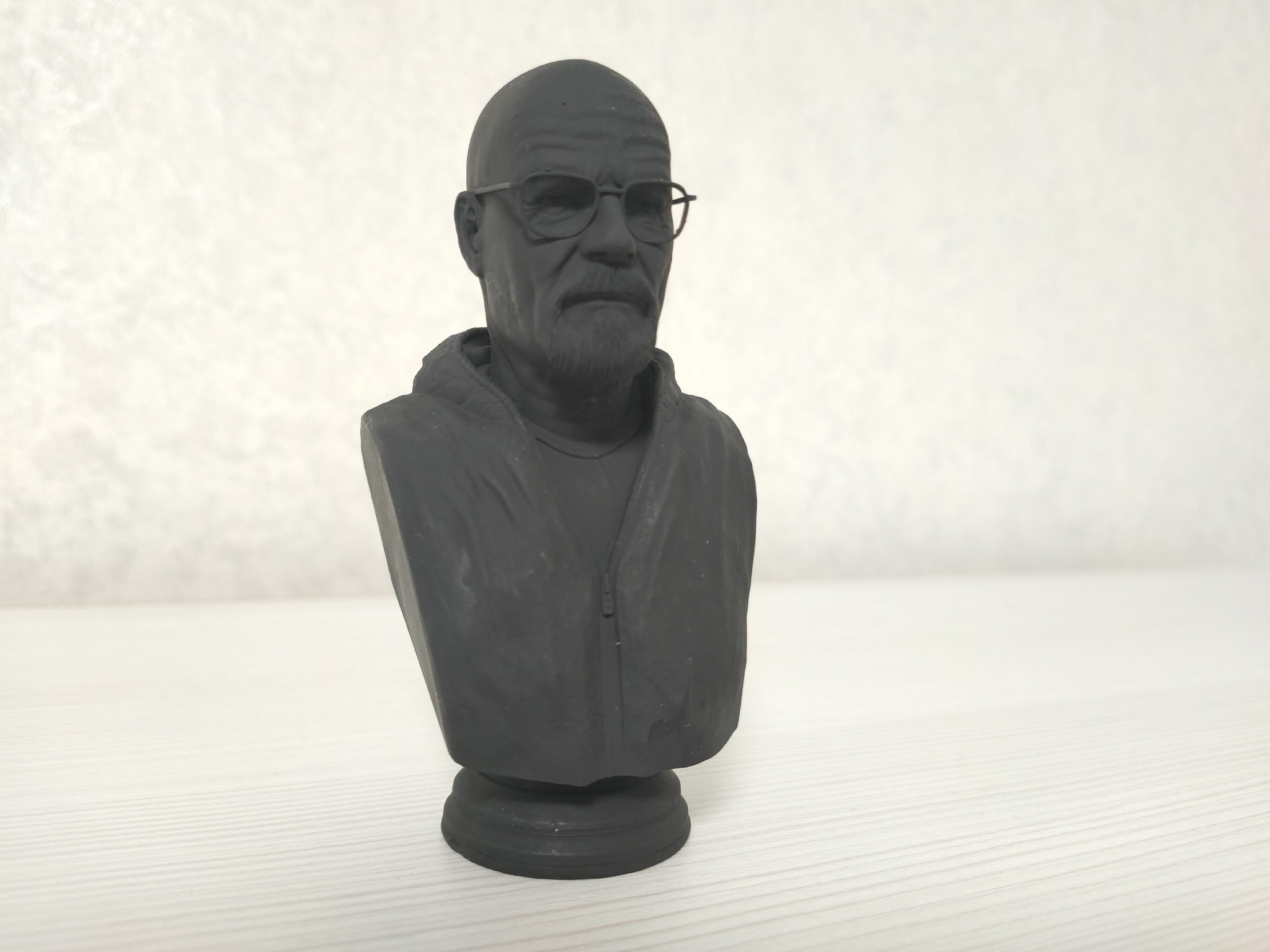 heisenberg - 3D печать, Figurines, Miniature, 3D printer, Painting miniatures, Modeling, Stand modeling, 3D modeling, Collecting, Collection, Seal, Paints, Breaking Bad, Heisenberg, Walter White, Bust, Bronze, Longpost, Needlework without process