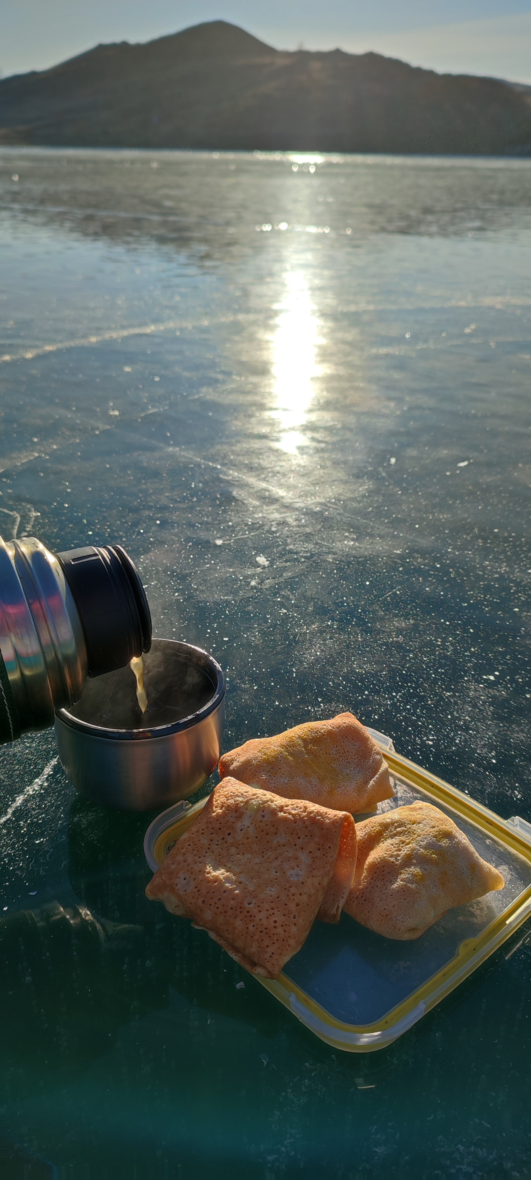 Beauty must be shared! - My, Ice rink, Siberia, Baikal on skates, Skates, The nature of Russia, Video, Longpost