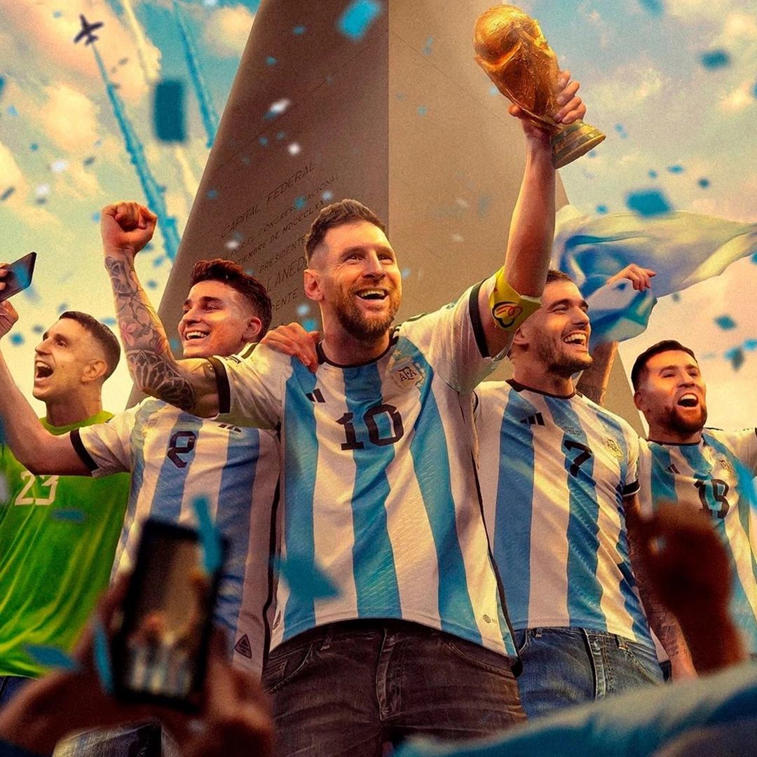 World Cup 2022 - My, Argentina, Lionel Messi, FIFA World Cup 2022, Football, Art