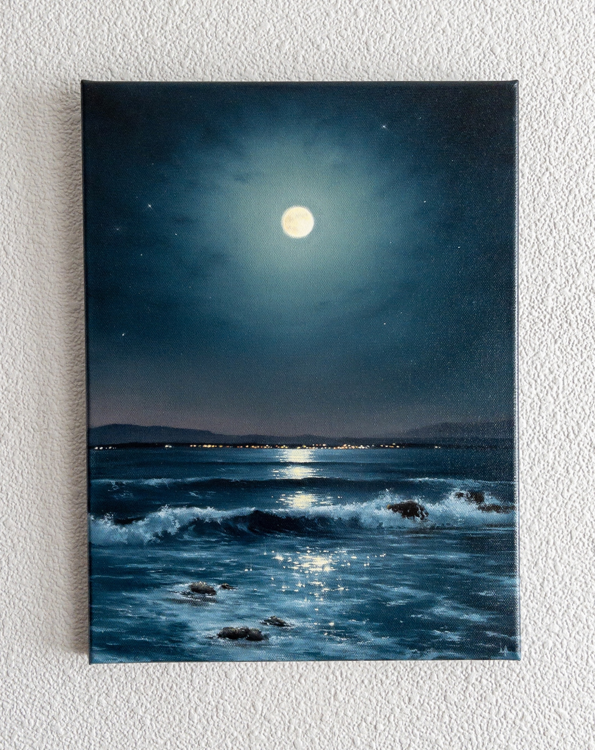 Night motifs - My, Oil painting, Painting, Painting, Artist, Longpost