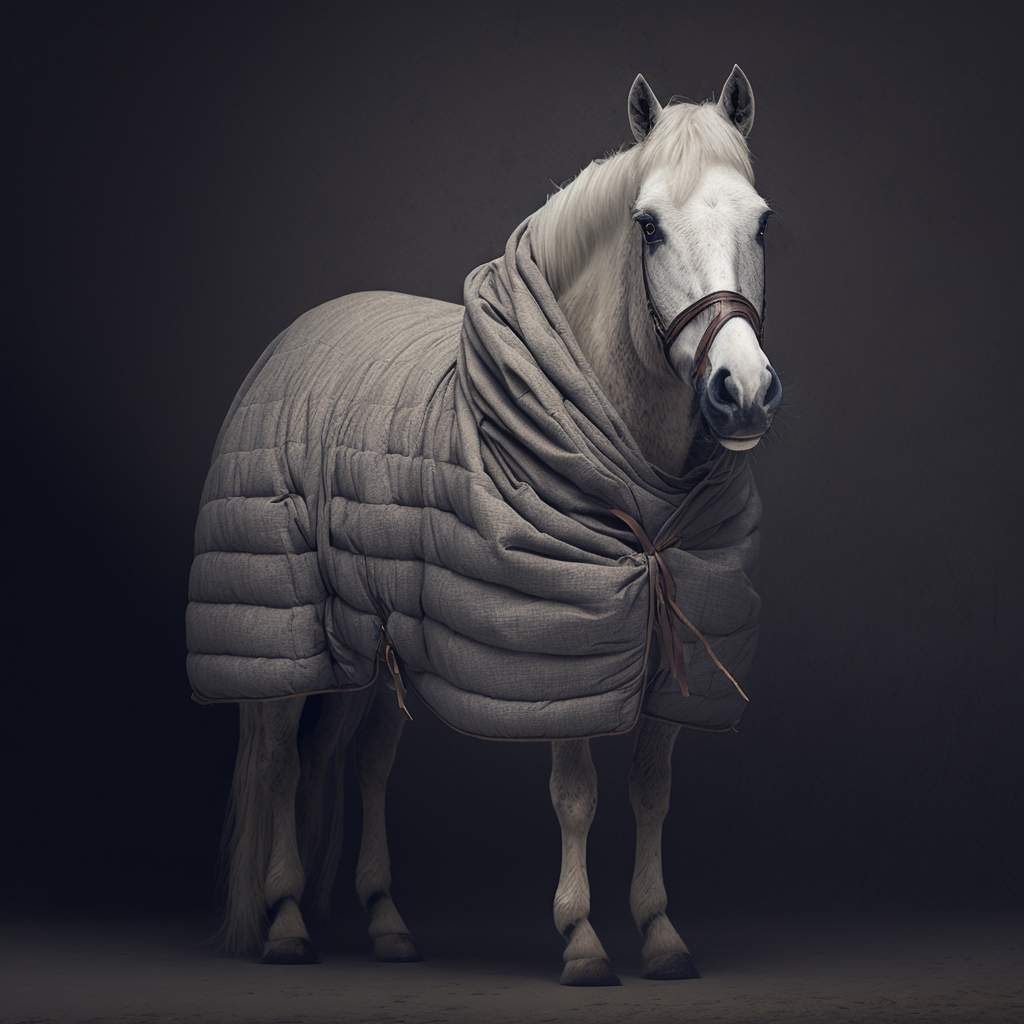 Конь в пальто нейросеть