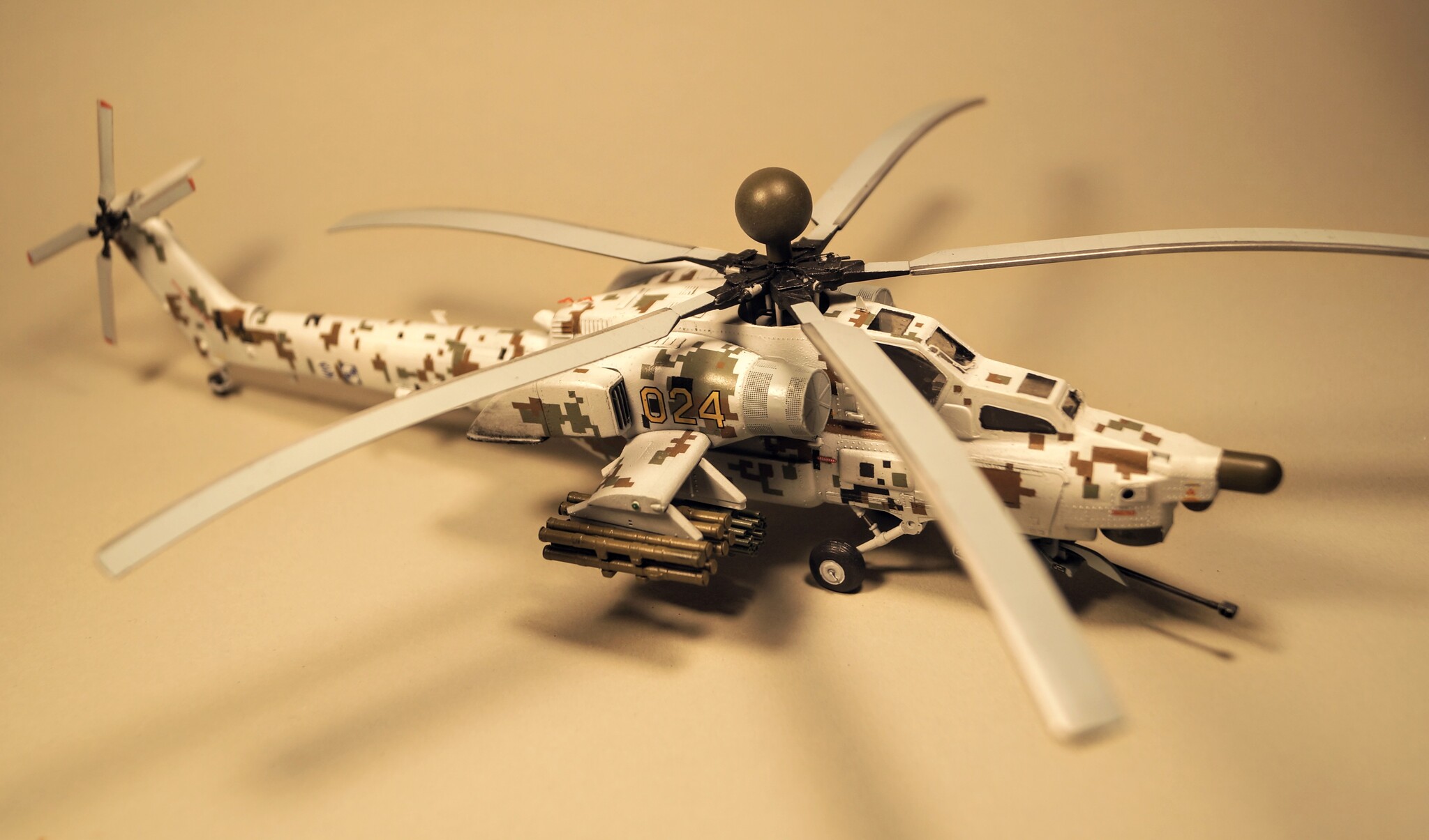 MI-28, 1:72, Zvezda - My, Scale model, Stand modeling, Helicopter, Modeling, Longpost