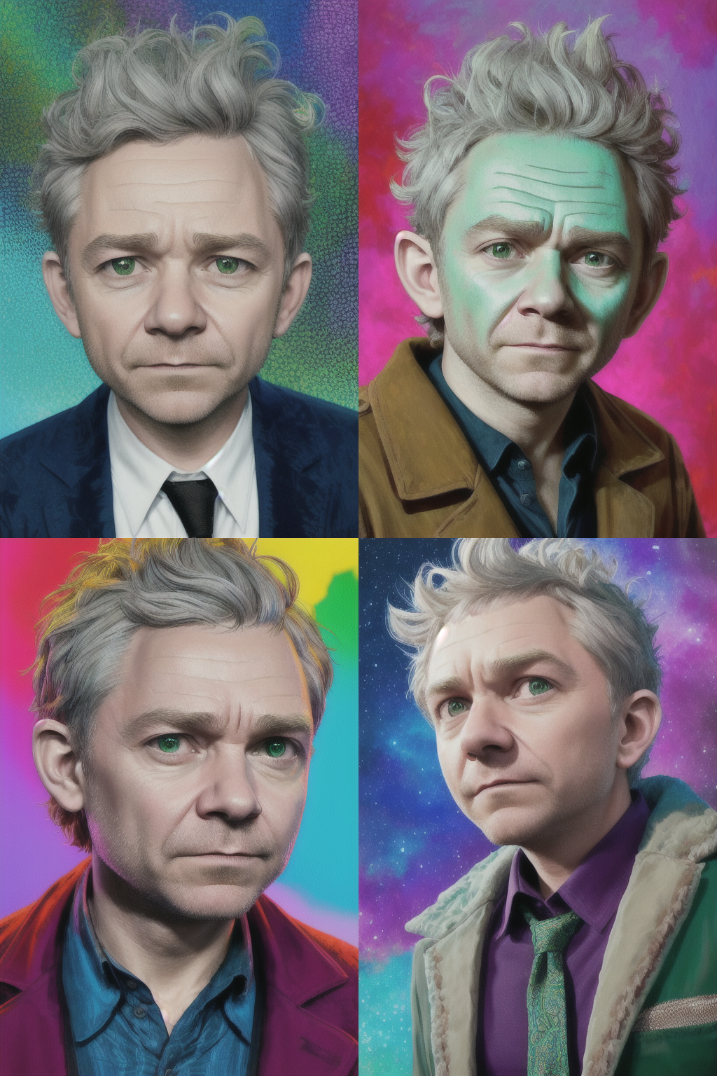 Famous actors in the image of Rick From Rick and Morty - My, Midjourney, Нейронные сети, Artificial Intelligence, Art, Neural network art, 2D, Digital, Rick Sanchez, Rick and Morty, Digital drawing, Computer graphics, Characters (edit), Longpost