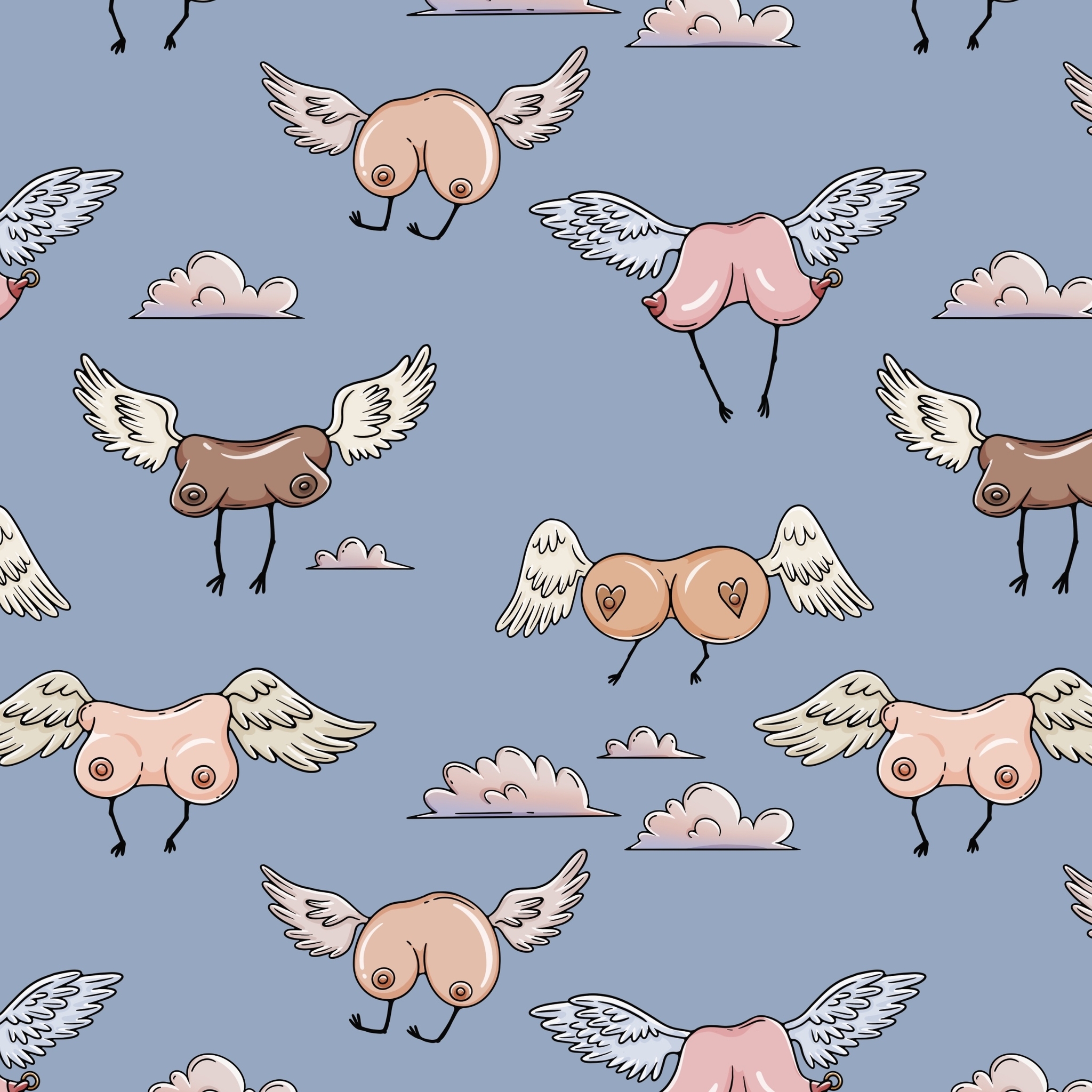 birds - NSFW, My, Print, Illustrations, Brands, Longpost