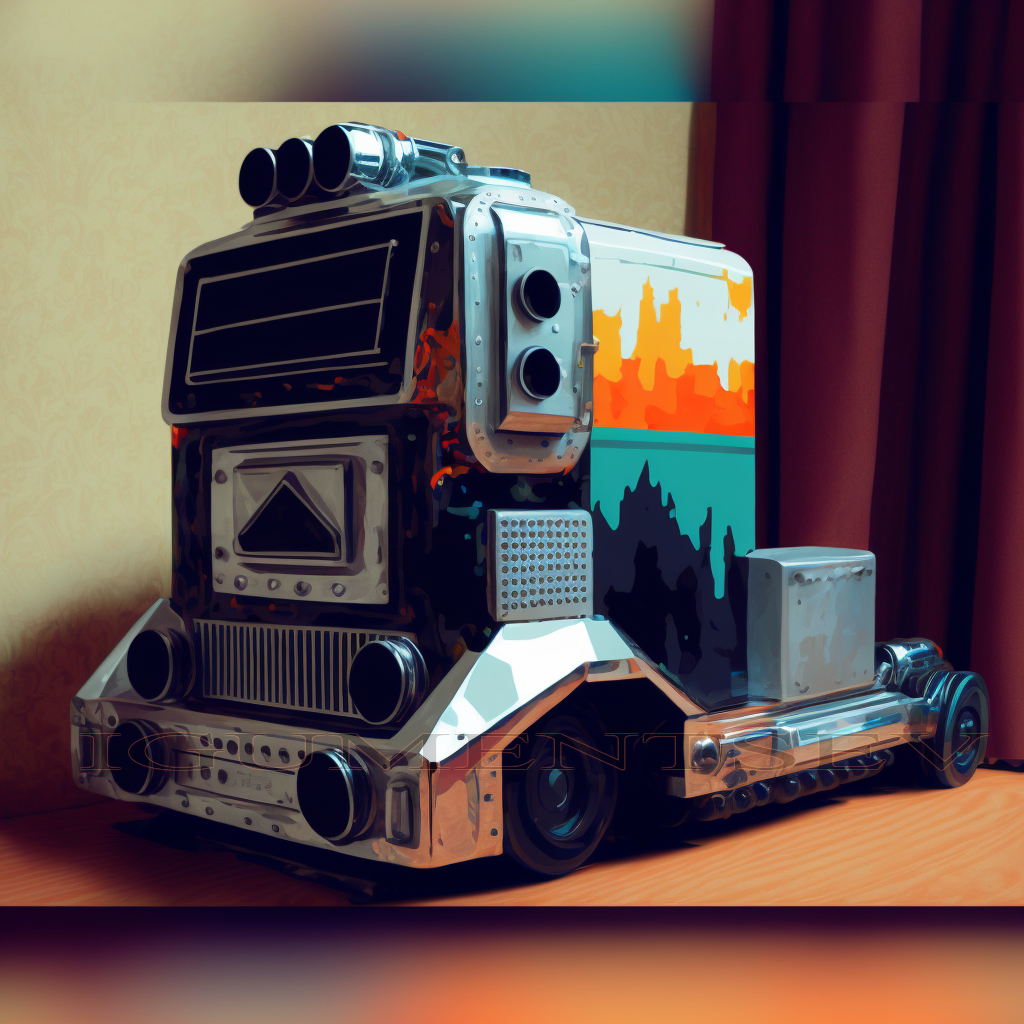 Incredible trucks from Midjourney - My, Computer graphics, Midjourney, Digital, Нейронные сети, Truck, Digital drawing, Longpost