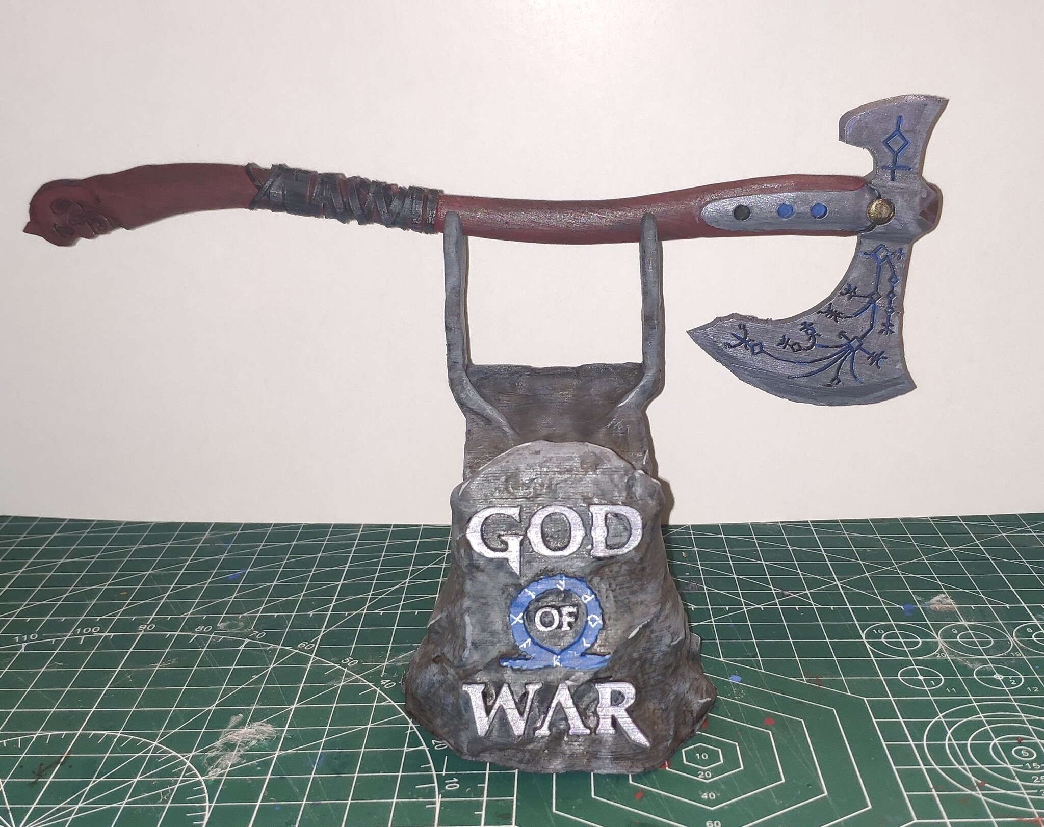 God of War joystick stand - My, Needlework with process, 3D печать, God of war, Craft, Longpost