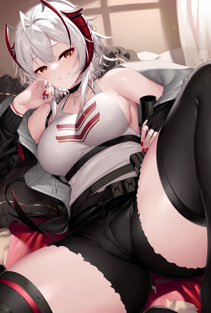 Arknights operators - NSFW, Anime, Anime art, Arknights, Suzuran, W (Arknights), Exusiai, Texas (Arknights), Lappland, rope, Tuye, Video, Longpost