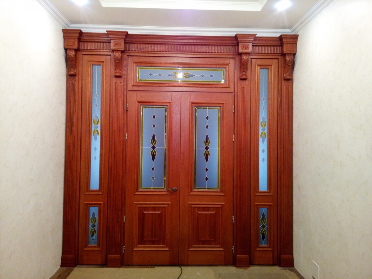 Entrance group made of oak - My, Tree, With your own hands, Master, Interior, Furniture, Door, Design, Classic, The photo