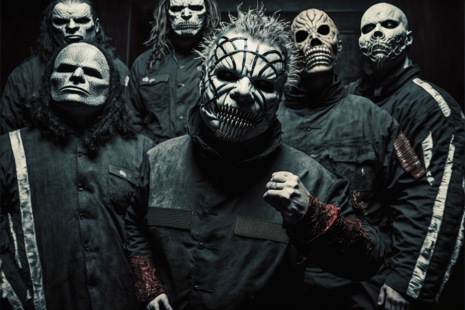 midjourney. slipknot - Midjourney, Нейронные сети, Art, Slipknot, Music, Mask, Longpost