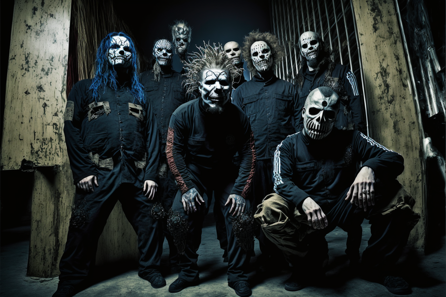 midjourney. slipknot - Midjourney, Нейронные сети, Art, Slipknot, Music, Mask, Longpost