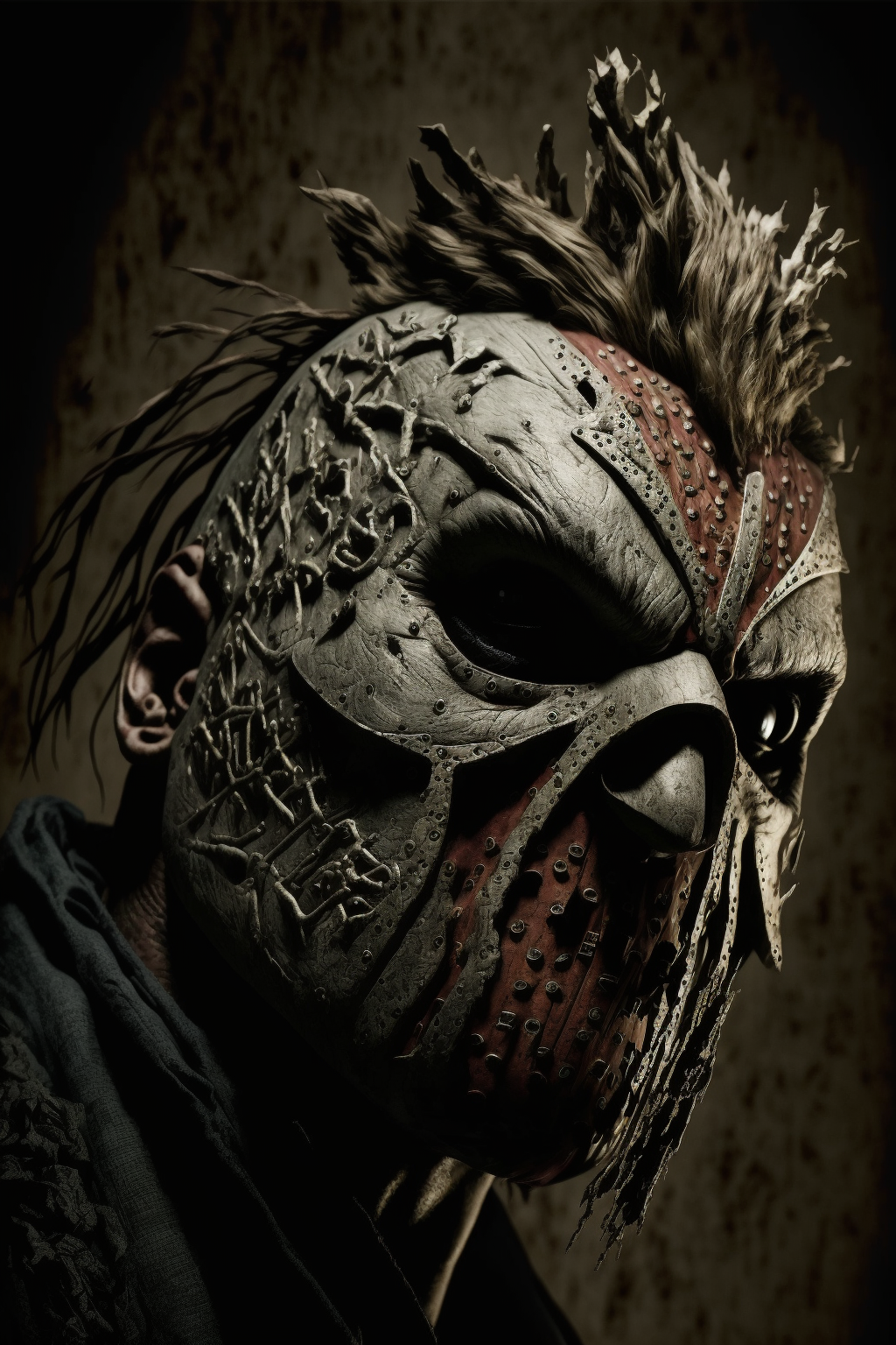 midjourney. slipknot - Midjourney, Нейронные сети, Art, Slipknot, Music, Mask, Longpost