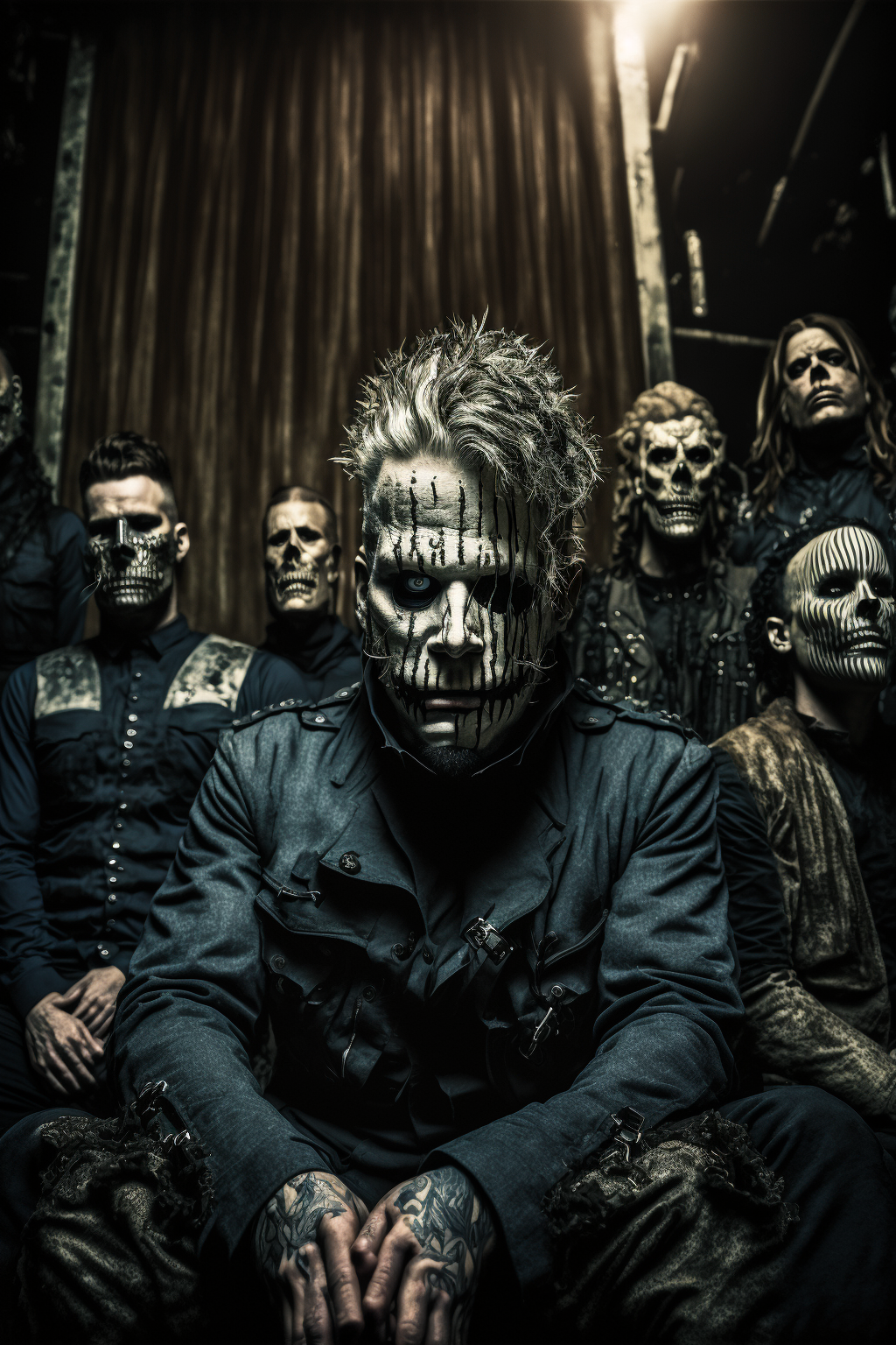 midjourney. slipknot - Midjourney, Нейронные сети, Art, Slipknot, Music, Mask, Longpost