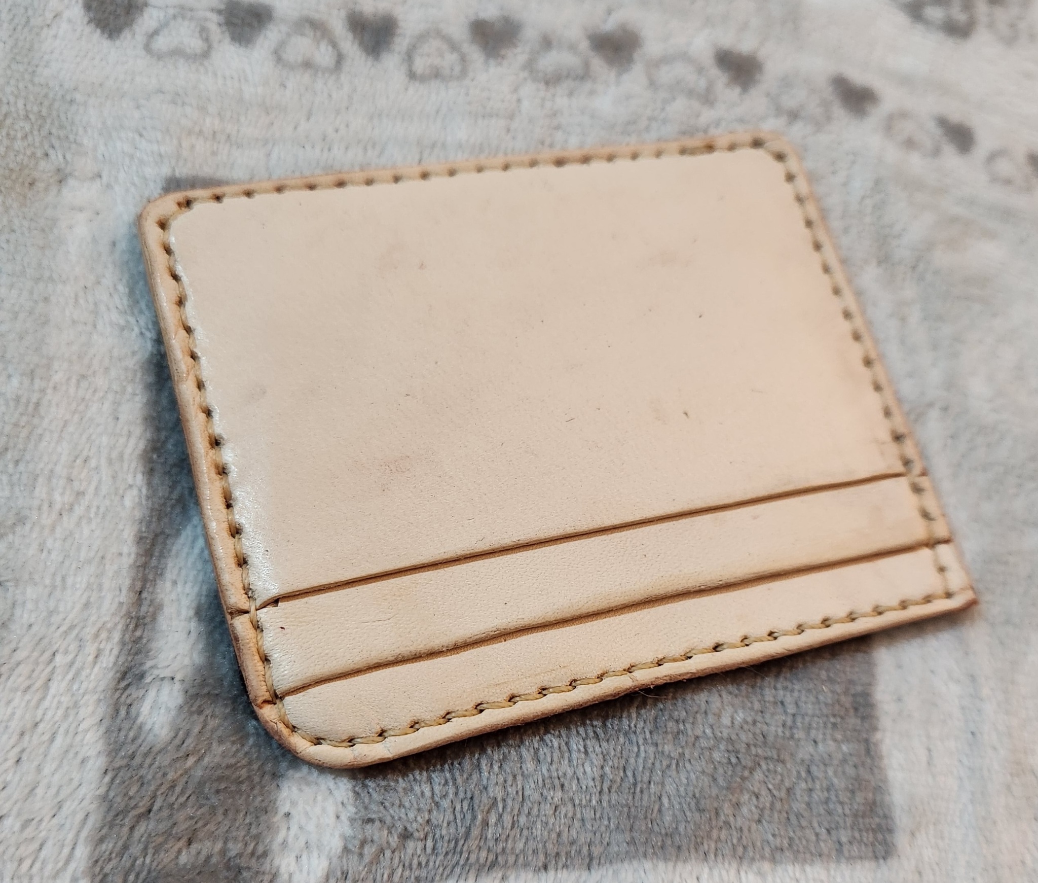 First pancake - My, Leather products, Leather, With your own hands, Hobby, Longpost