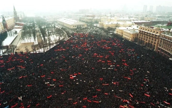 1991 Rally for the preservation of the USSR. More than 750 thousand people on Manezhnaya Square - Story, the USSR, History of the USSR, История России, Made in USSR