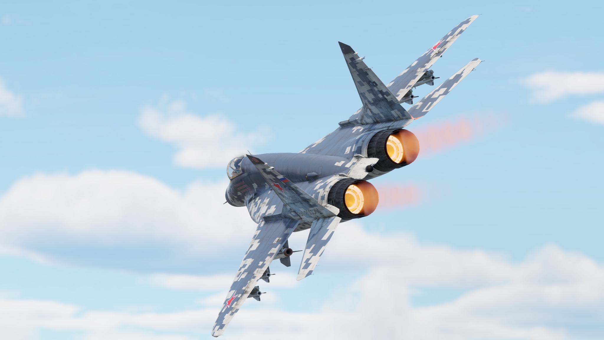 MiG-29 - My, Games, Video game, War thunder, Airplane, Aviation, Computer graphics, Graphics, Sunset, Landscape, Sky, Clouds, Flight, Jet, MiG-29