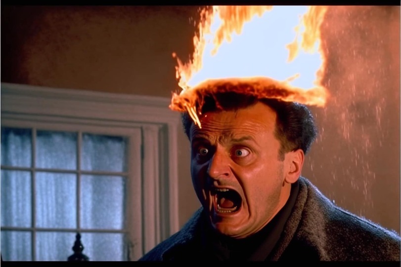 Home Alone 2...it doesn't feel like a comedy anymore - the USSR, Home Alone 2, Нейронные сети, Longpost, Midjourney