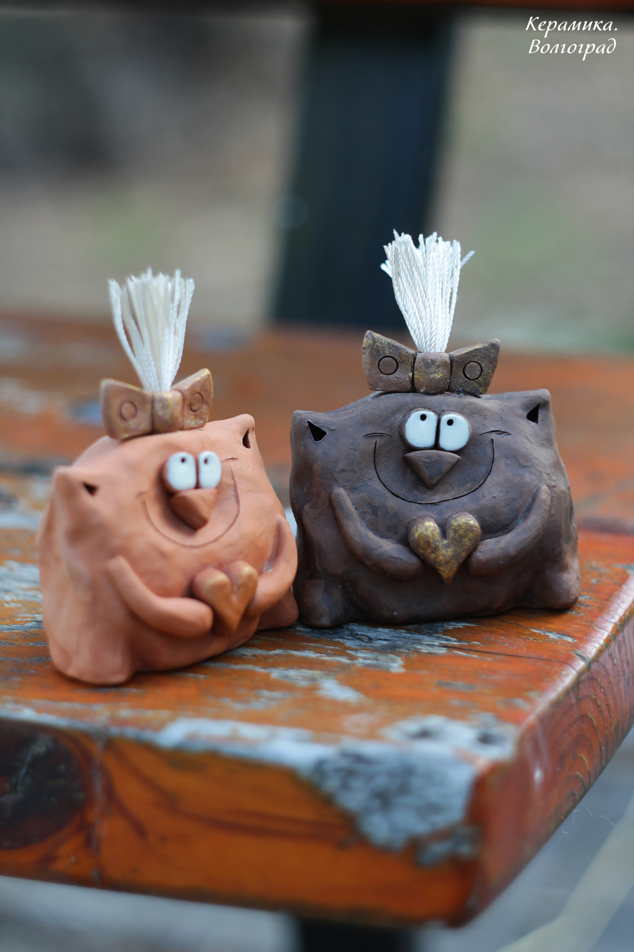 Mumble cats - My, Ceramics, cat, Souvenirs, Statuette, Handmade, Presents, Decor, Longpost