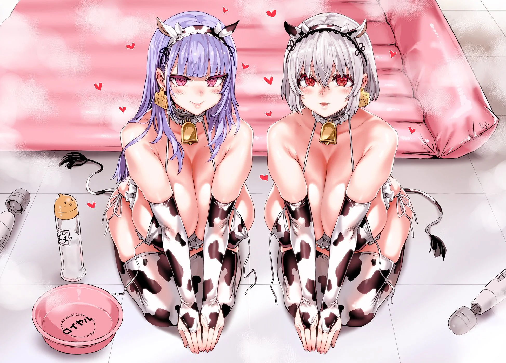 В полной боеготовности - NSFW, Azur Lane, Asanagi, Cowsuit, Огромные, Сиськи, Аниме, Anime Art, Рисованная эротика, Дилдо, Вибратор