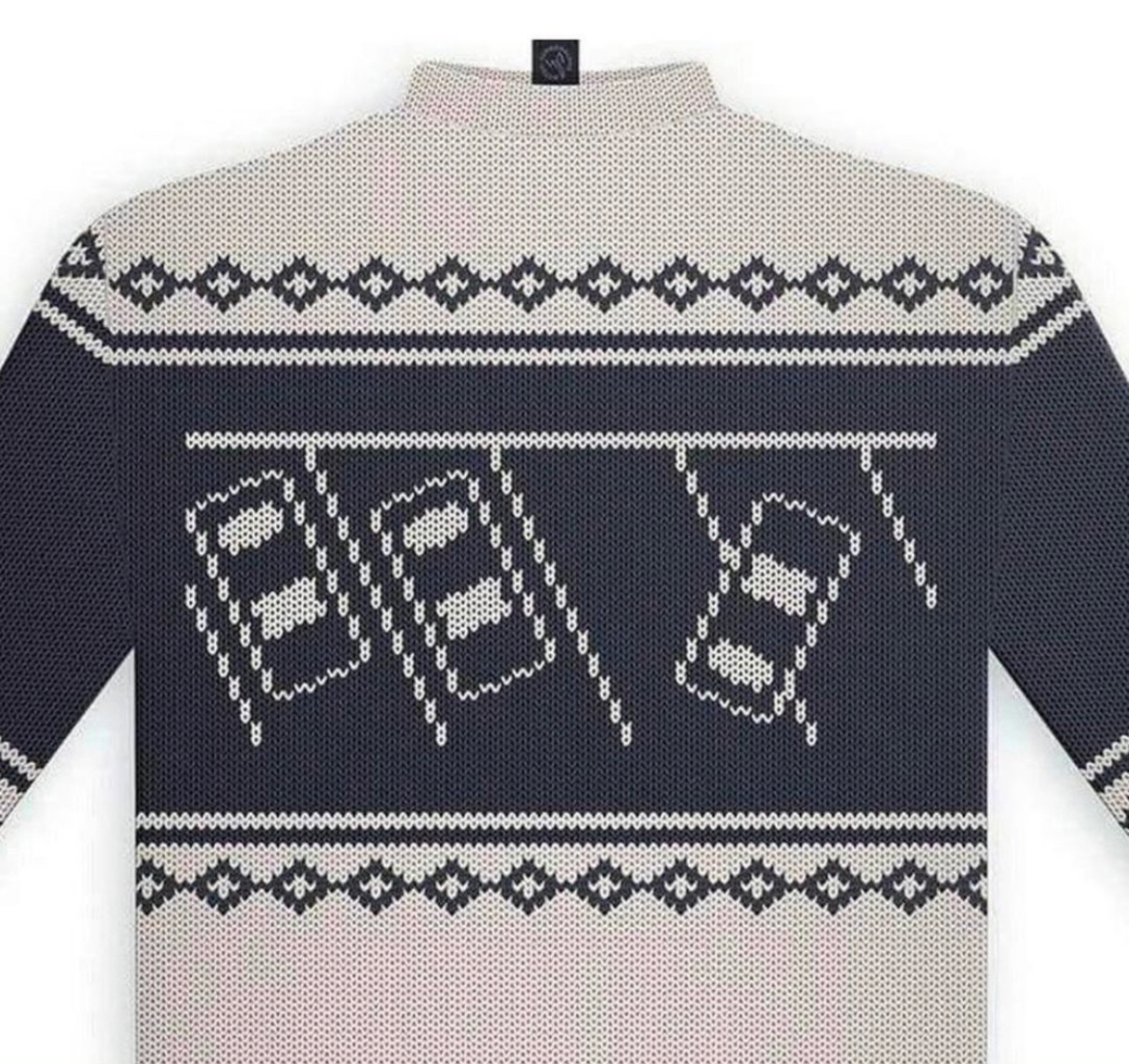 I want a New Year mood - Pullover, Sweater with deers, Неправильная парковка, Humor