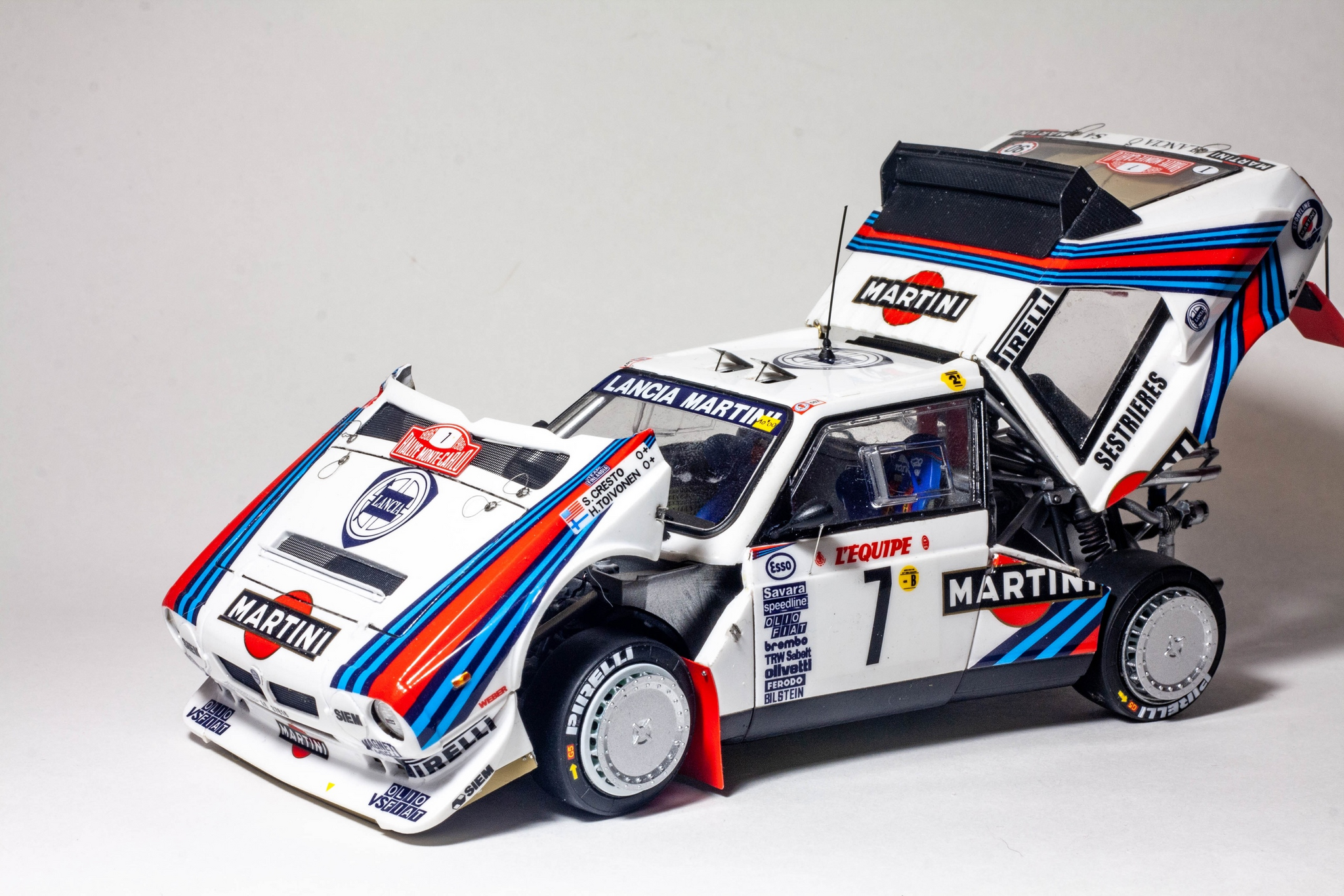 Lancia Delta S4 in 1:24 scale from Beemax - My, Scale model, Modeling, Stand modeling, Lancia, Rally, Longpost