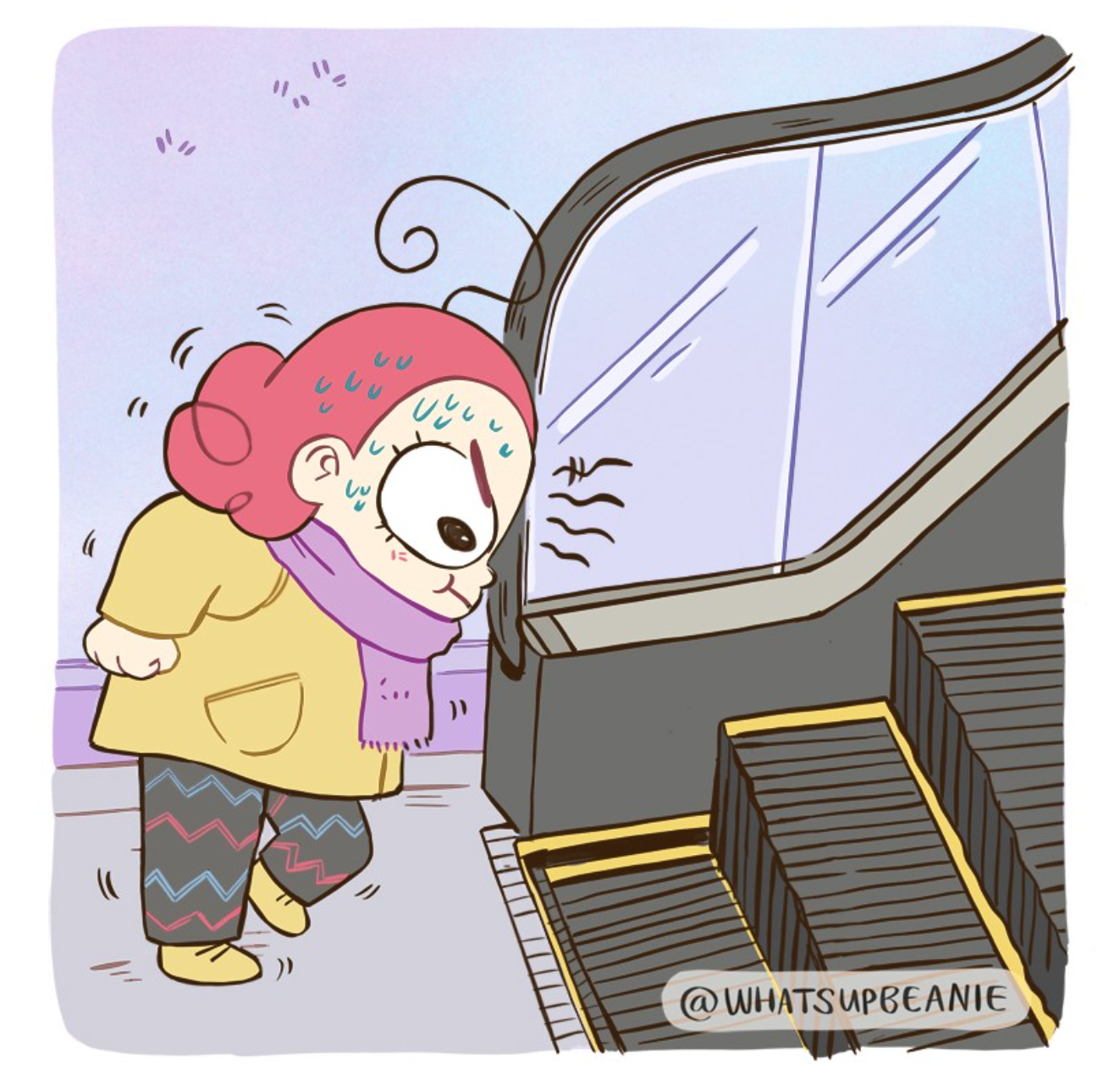 Escalator - Comics, Whatsupbeanie, Parents and children, Mum, Escalator, Children, Translated by myself, Longpost