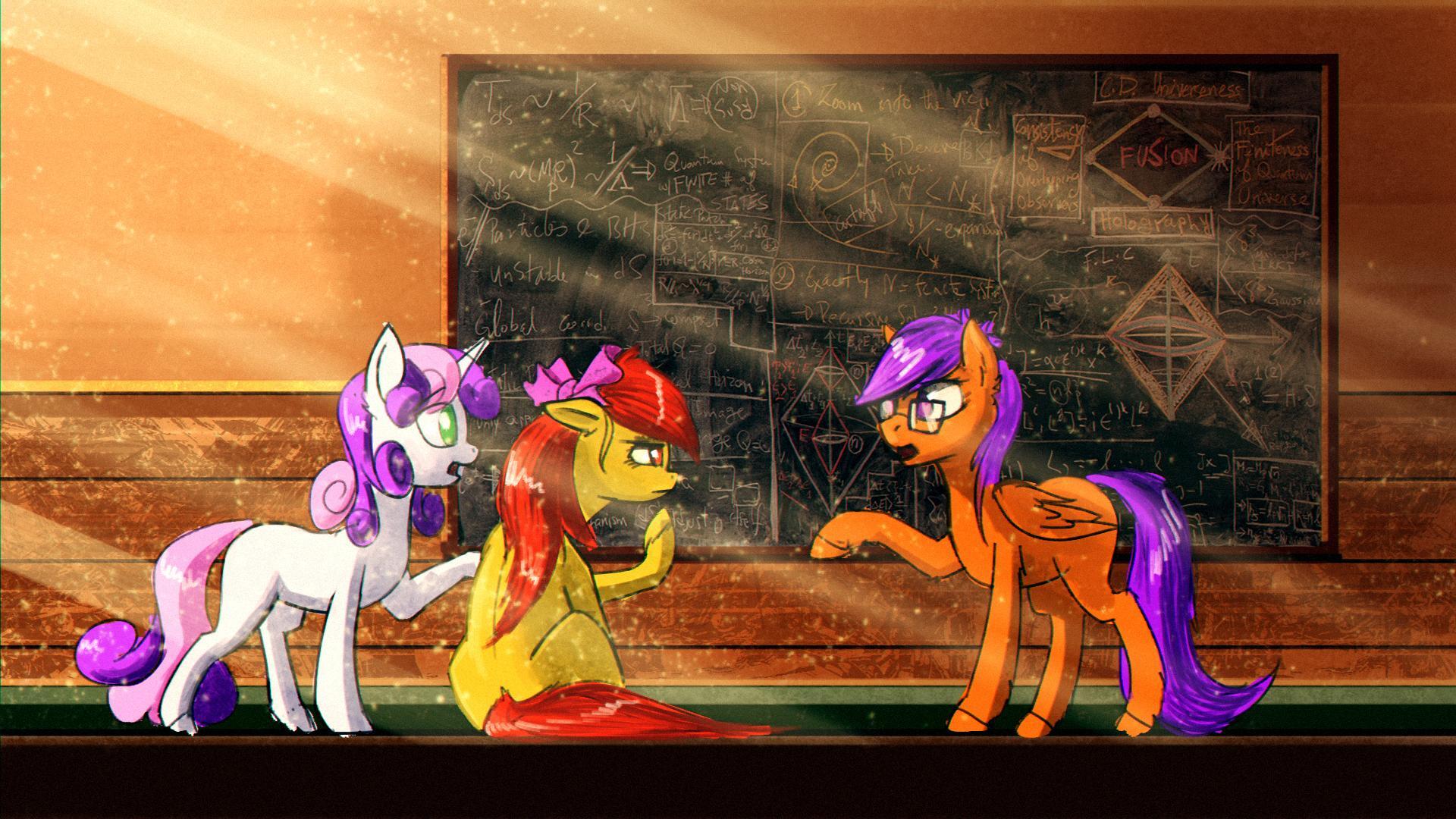 План по получению кьютимарок - My Little Pony, Sweetie Belle, Scootaloo, Applebloom, Rublegun