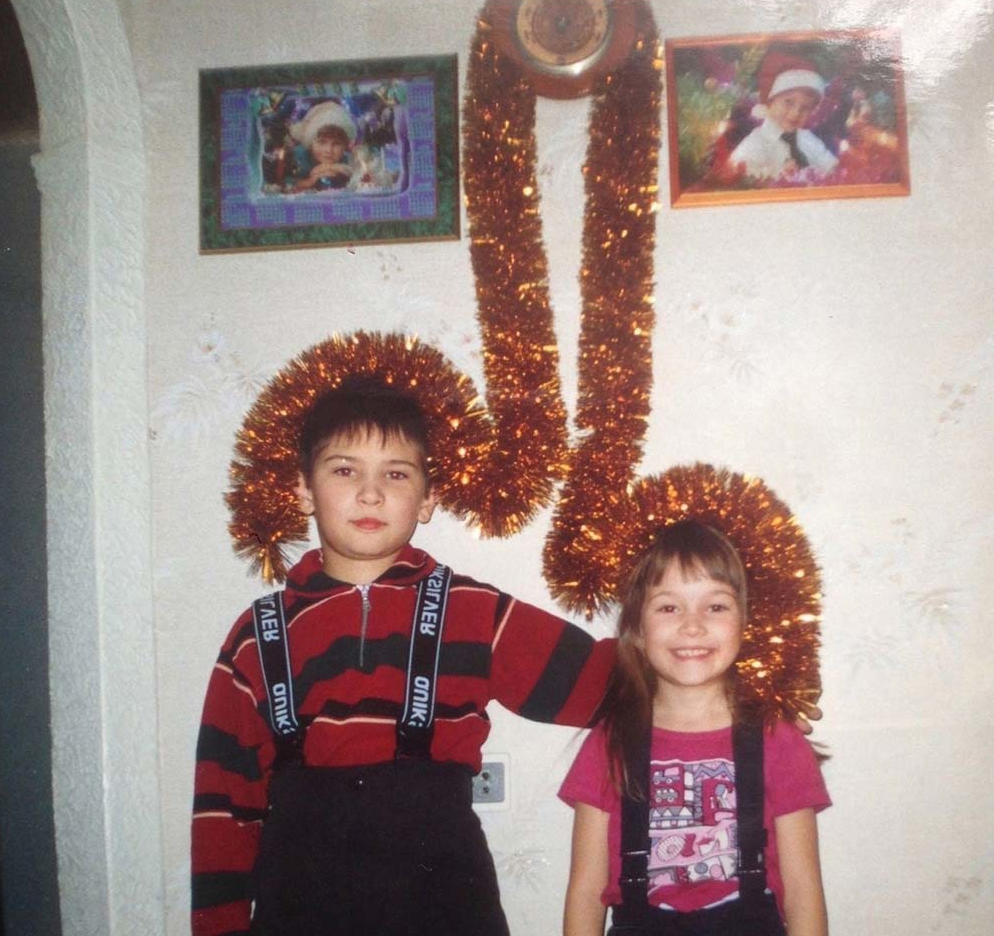 When he asked dad to take a New Year's photo - Children, The photo