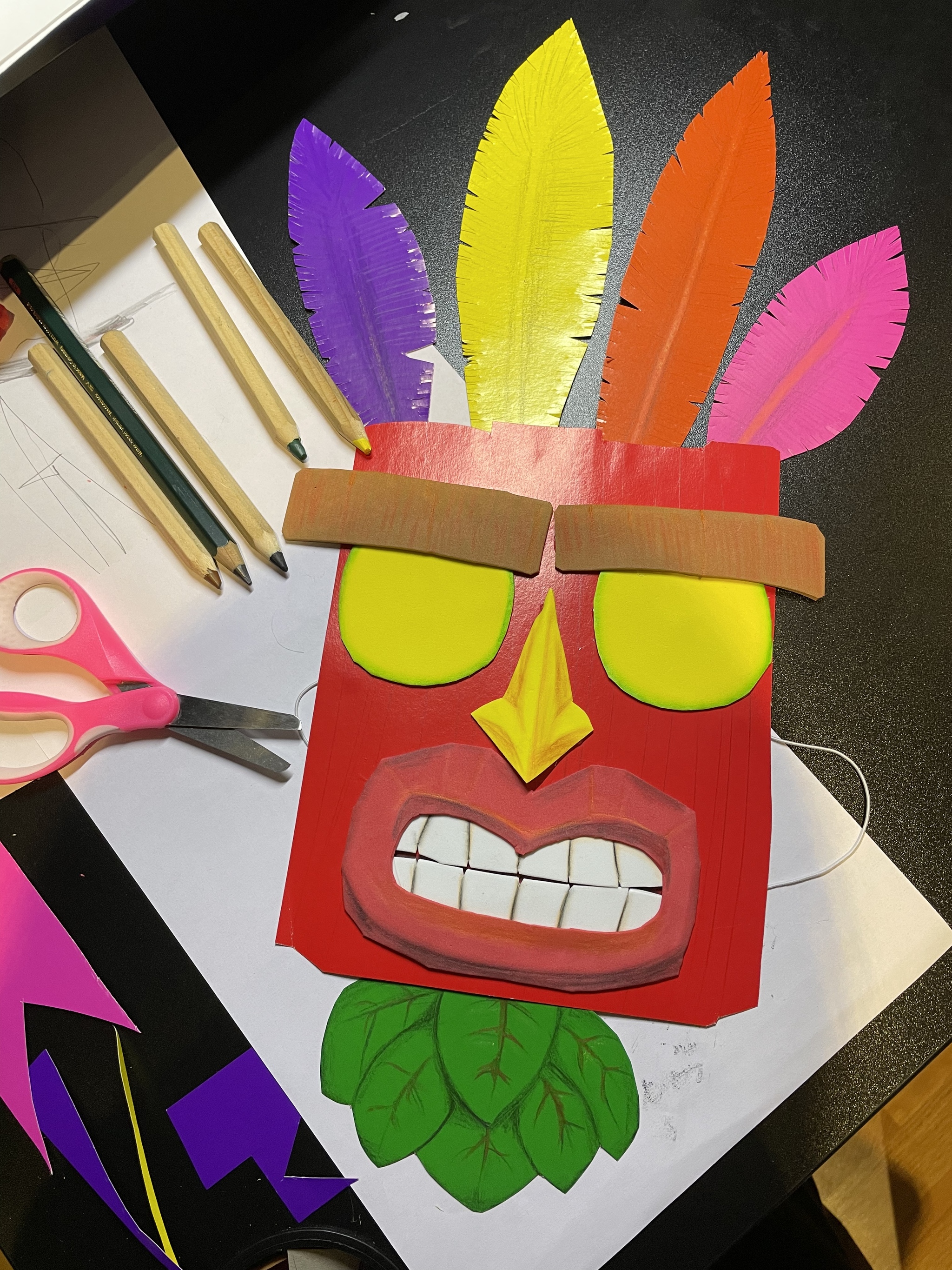 Aku-aku - My, Toys, Mask, With your own hands, Crafts, Needlework without process