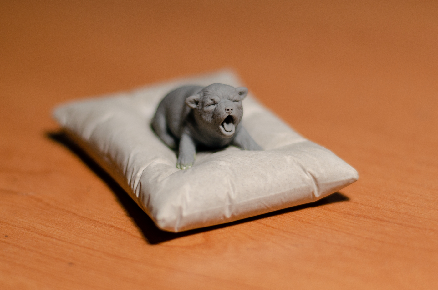 Johnny Silverpaw - My, Polymer clay, Miniature, Figurines, Лепка, Needlework without process, Longpost