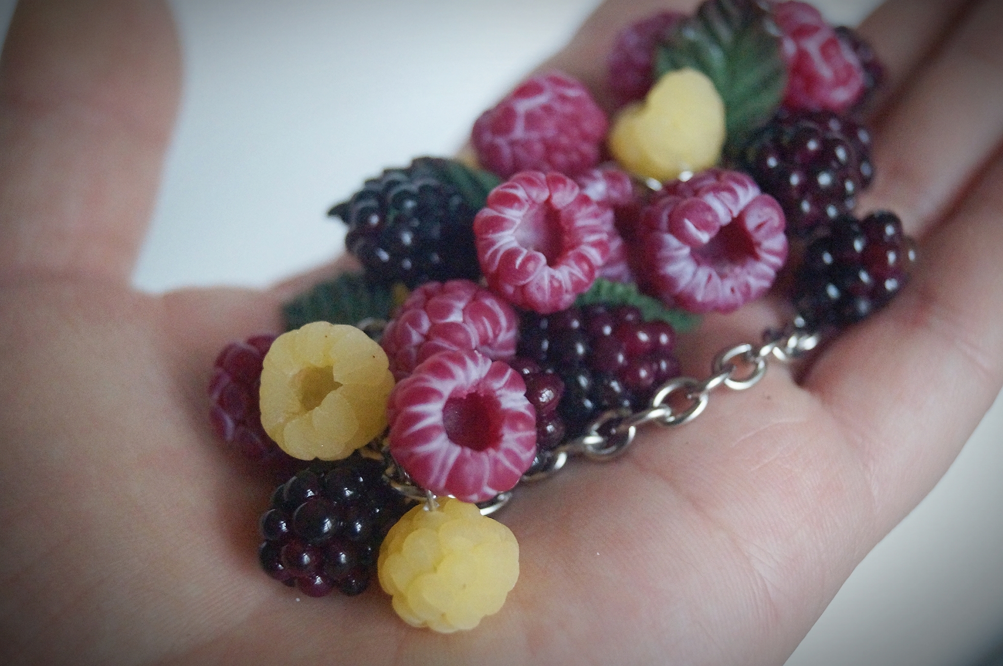 Some more clay berries - My, Polymer clay, Needlework without process, Лепка, Handmade, Raspberries