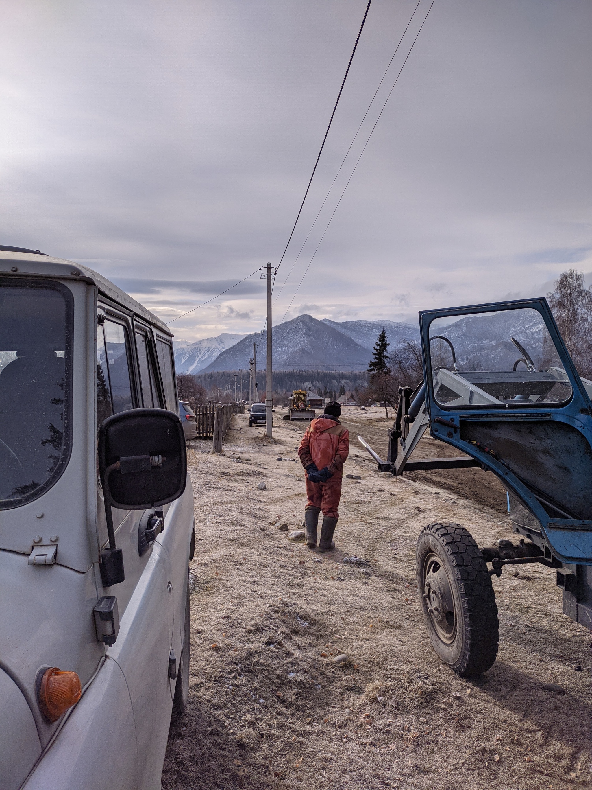 Oh, roads ... or do-it-yourself repairs - My, Road repair, Altai Republic, With your own hands, Longpost, Screenshot