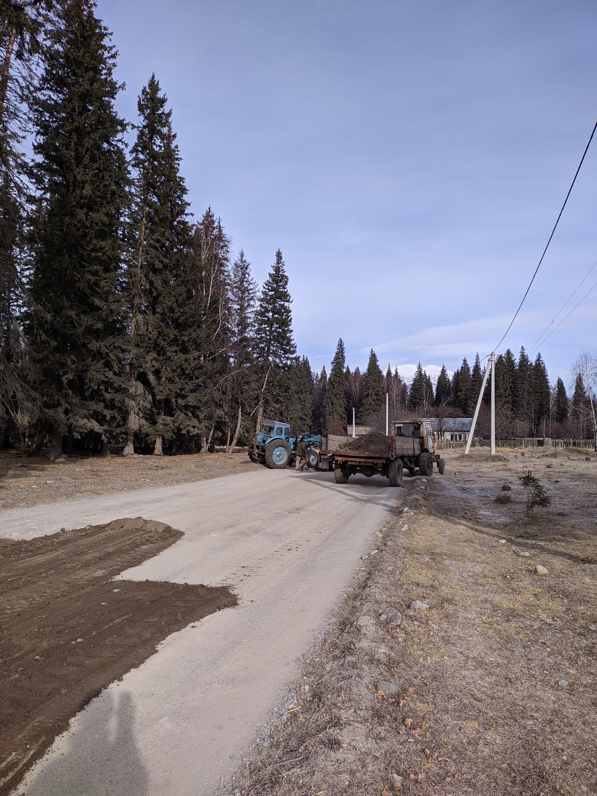 Oh, roads ... or do-it-yourself repairs - My, Road repair, Altai Republic, With your own hands, Longpost, Screenshot